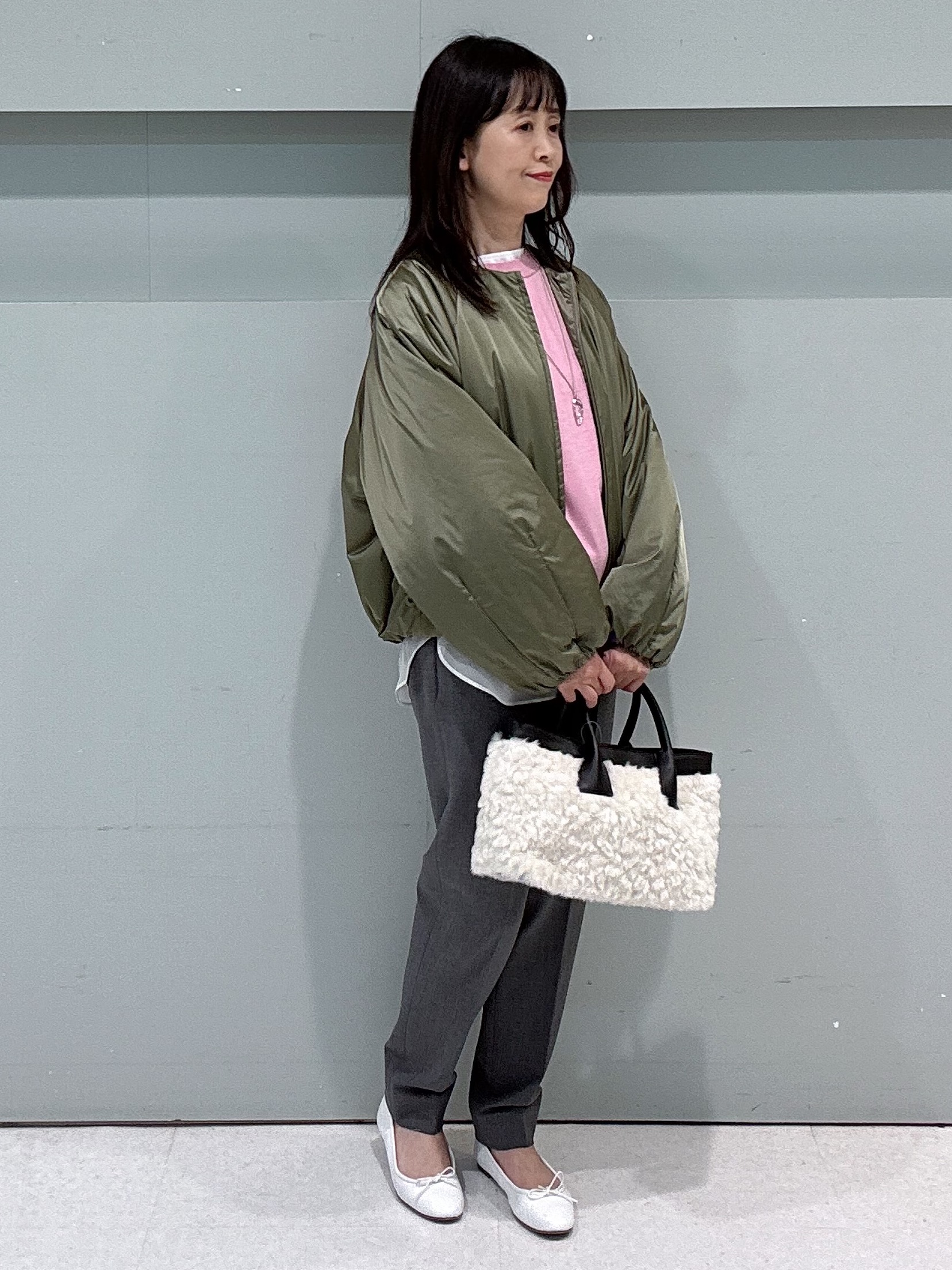 makiさんの「UNTITLED｜【軽アウター/中綿/秋冬コート】ショートブルゾン」を使ったコーディネート