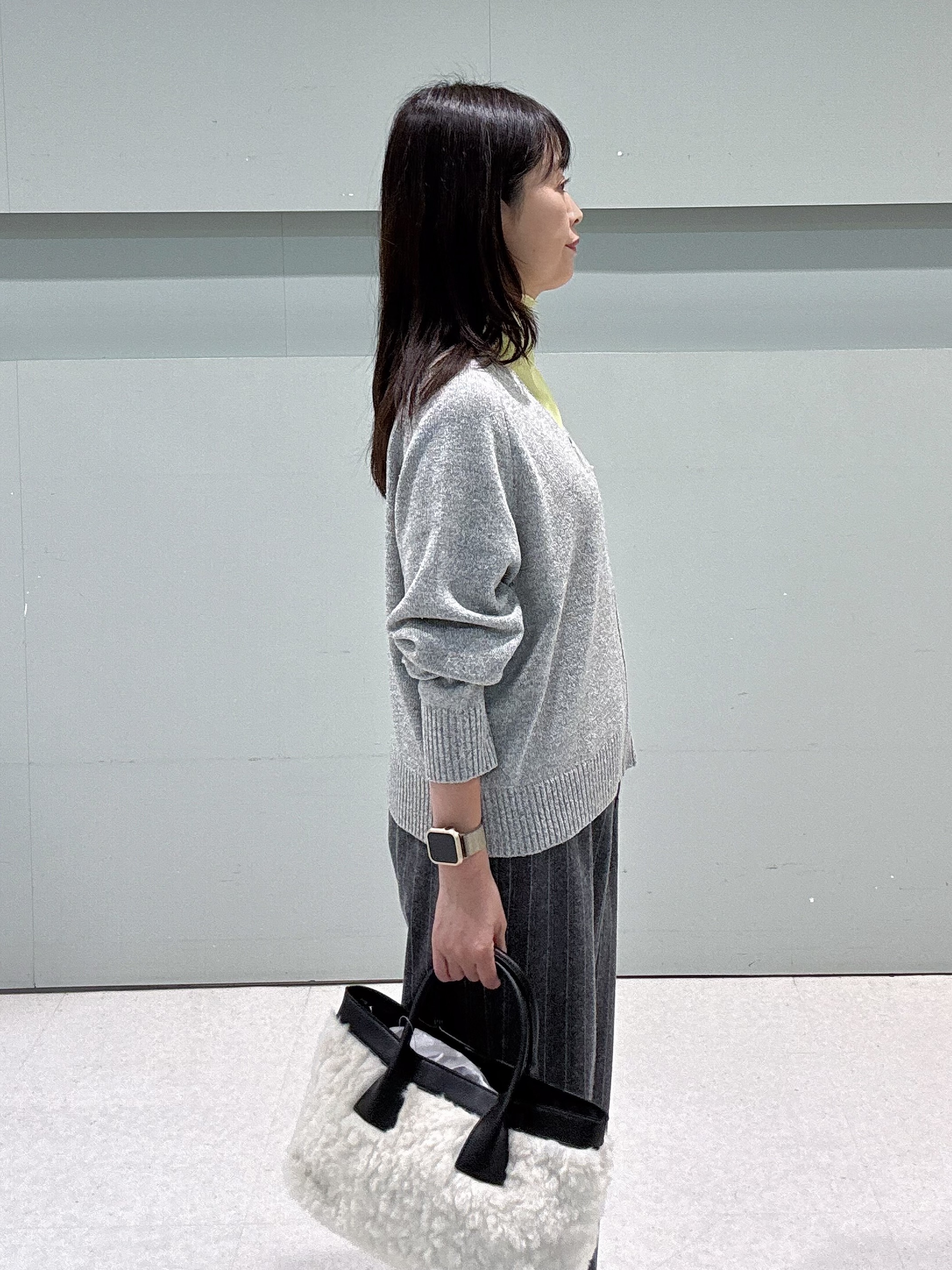 makiさんの「UNTITLED｜【店頭人気！】杢調ジップカーディガン」を使ったコーディネート