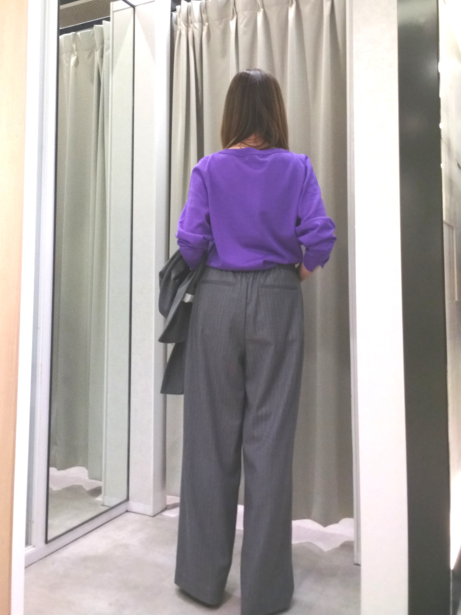 もりさんの「UNTITLED｜【セットアップ可/ライトアウター/仕事着スーツ】ウールダブルジャケット」を使ったコーディネート