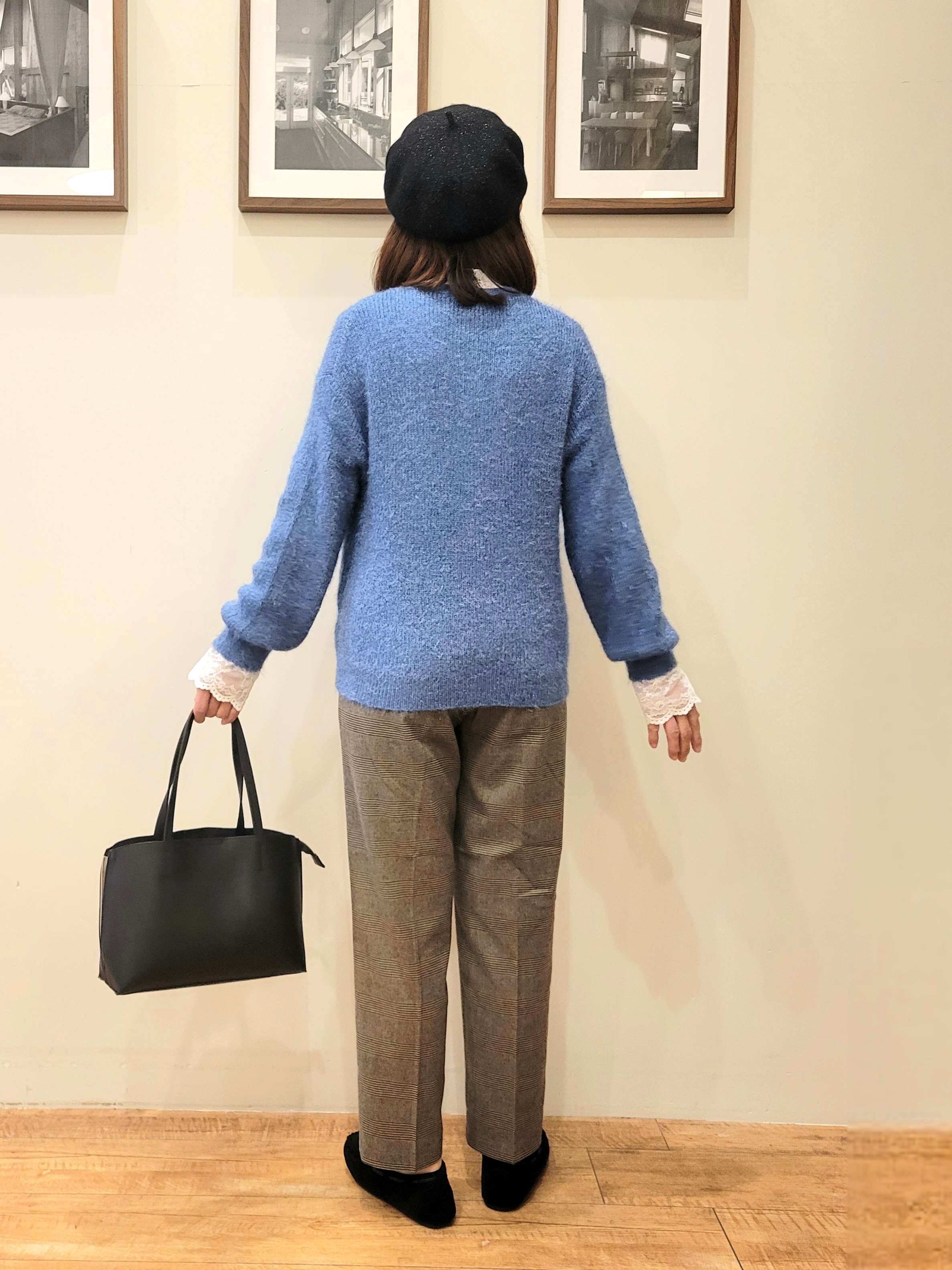 ユウさんの「SHOO･LA･RUE｜【S-LL】ゆるもこ シャギーニットカーディガン」を使ったコーディネート