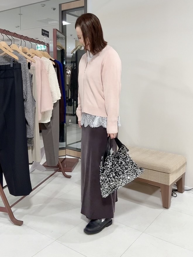 YUIさんの「UNTITLED｜【店頭人気！】杢調ジップカーディガン」を使ったコーディネート