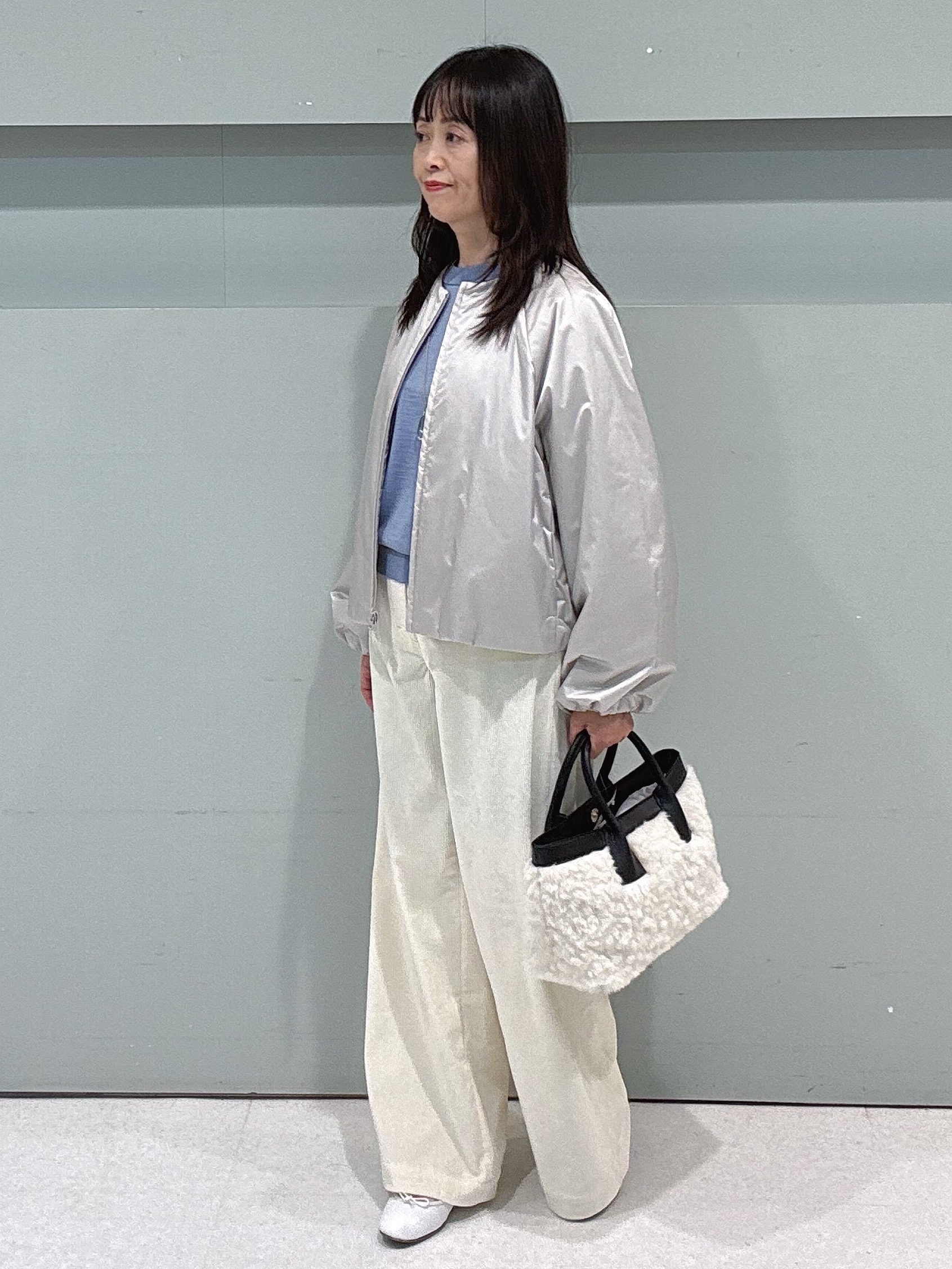 makiさんの「UNTITLED｜【軽アウター/中綿/秋冬コート】ショートブルゾン」を使ったコーディネート