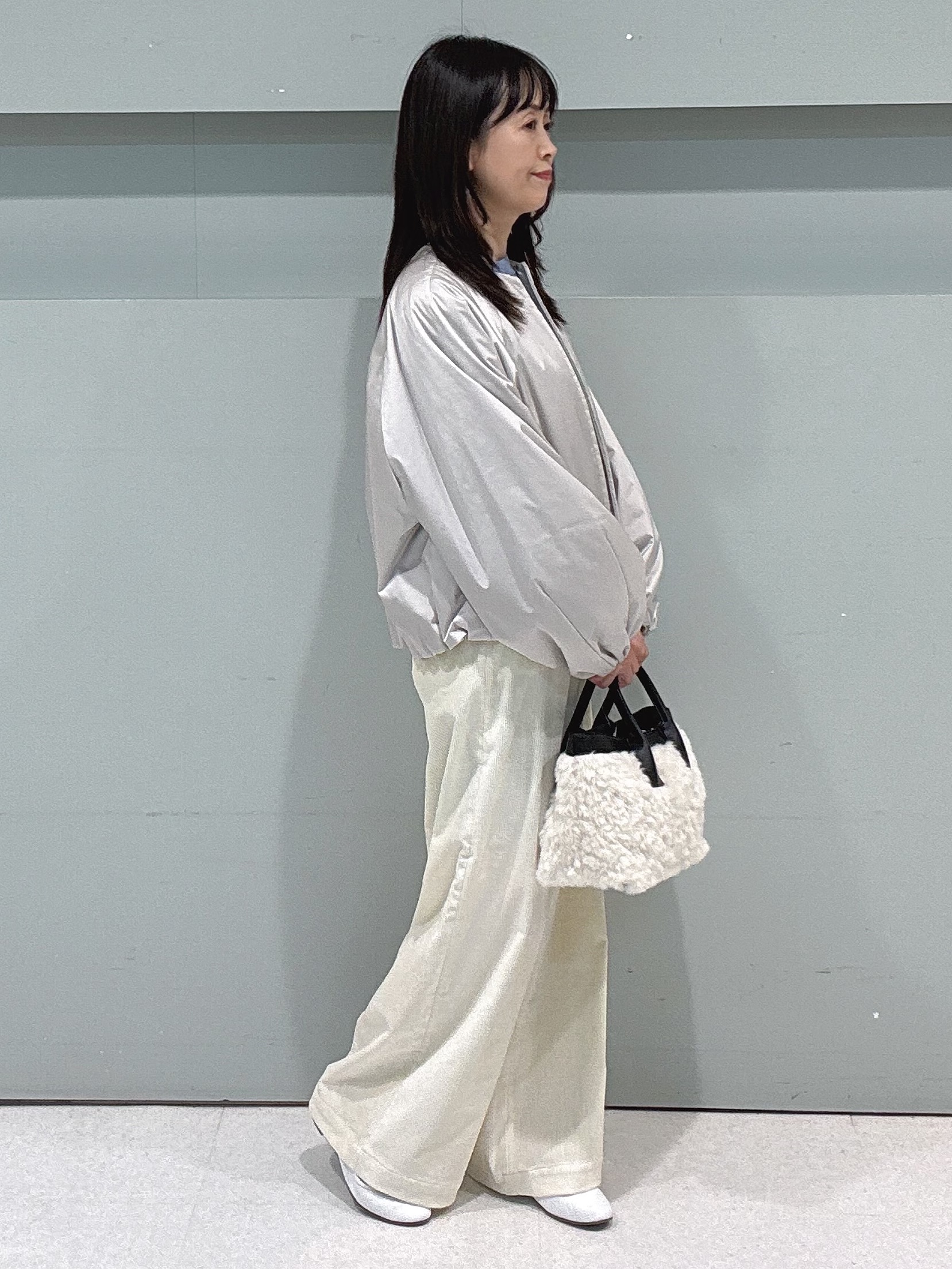 makiさんの「UNTITLED｜【軽アウター/中綿/秋冬コート】ショートブルゾン」を使ったコーディネート