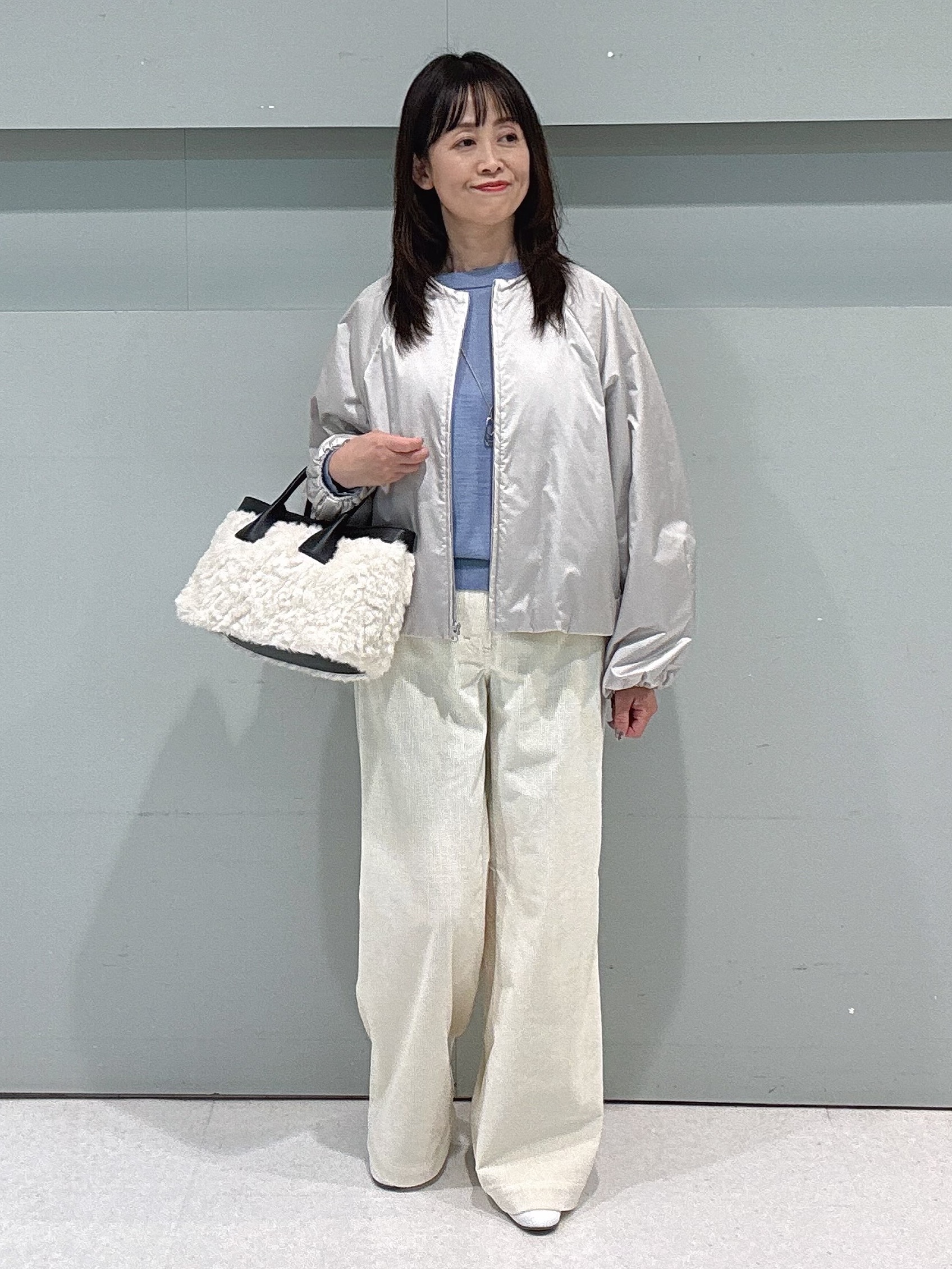 makiさんの「UNTITLED｜【軽アウター/中綿/秋冬コート】ショートブルゾン」を使ったコーディネート