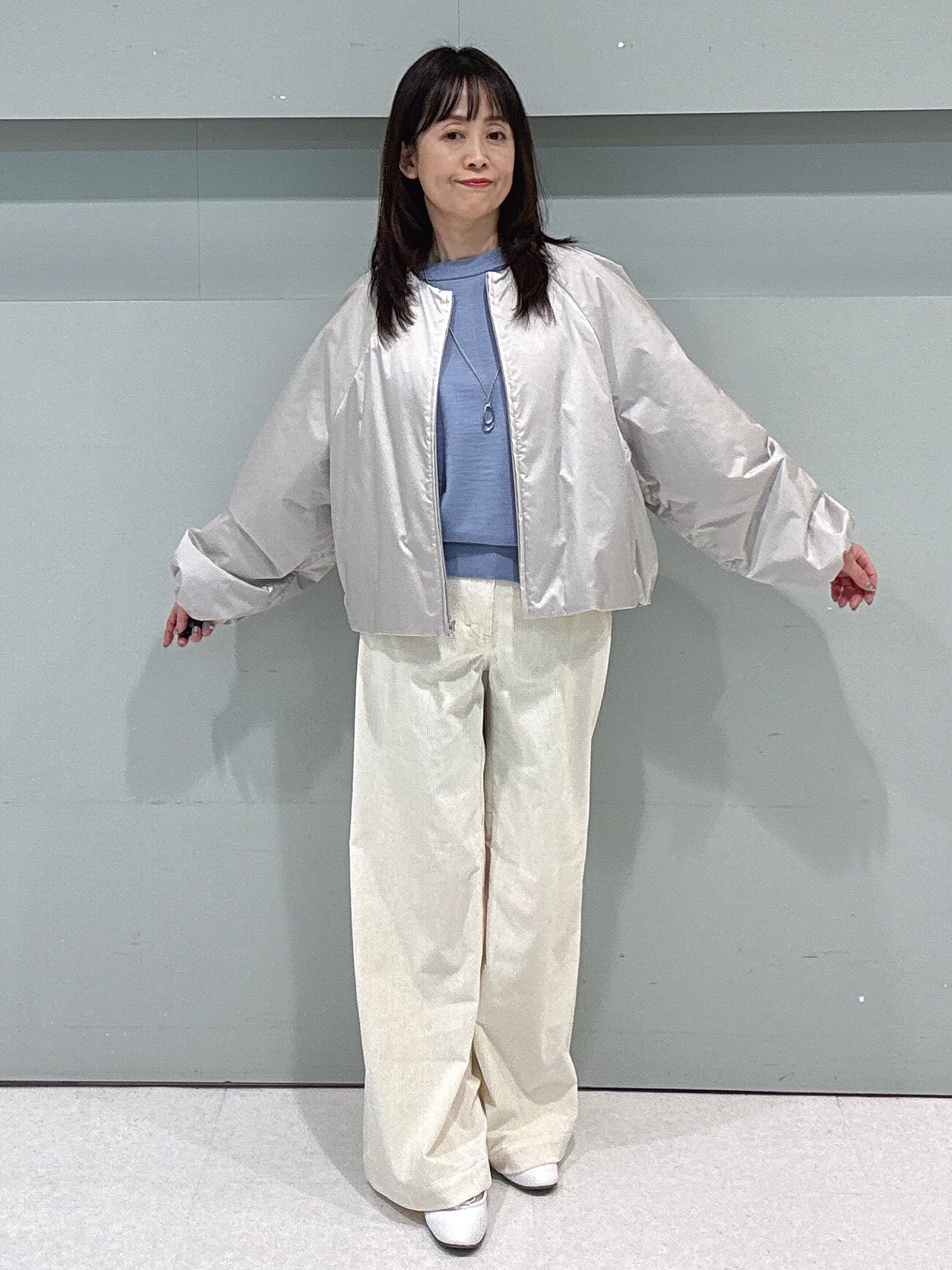 makiさんの「UNTITLED｜【軽アウター/中綿/秋冬コート】ショートブルゾン」を使ったコーディネート