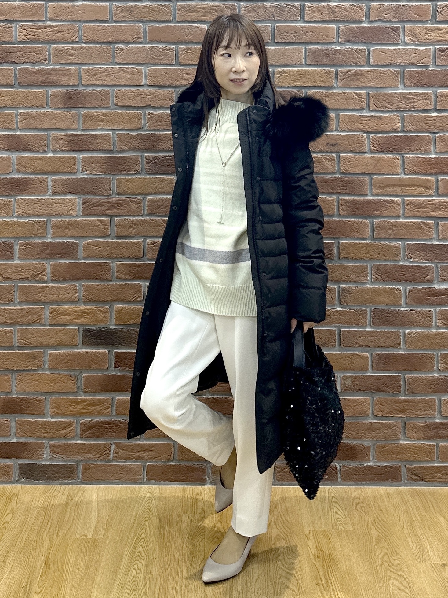 Miwaさんの「UNTITLED｜裏起毛テーパードパンツ」を使ったコーディネート