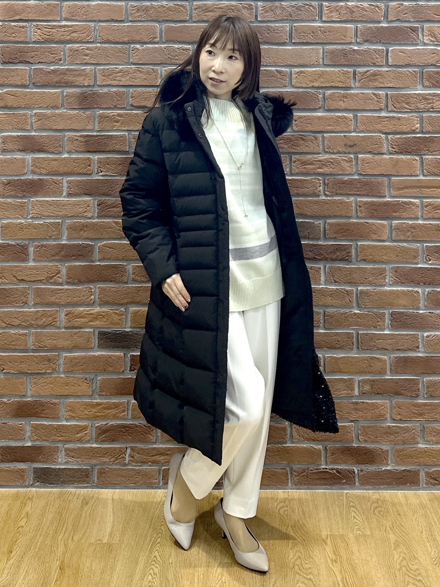 Miwaさんの「UNTITLED｜裏起毛テーパードパンツ」を使ったコーディネート