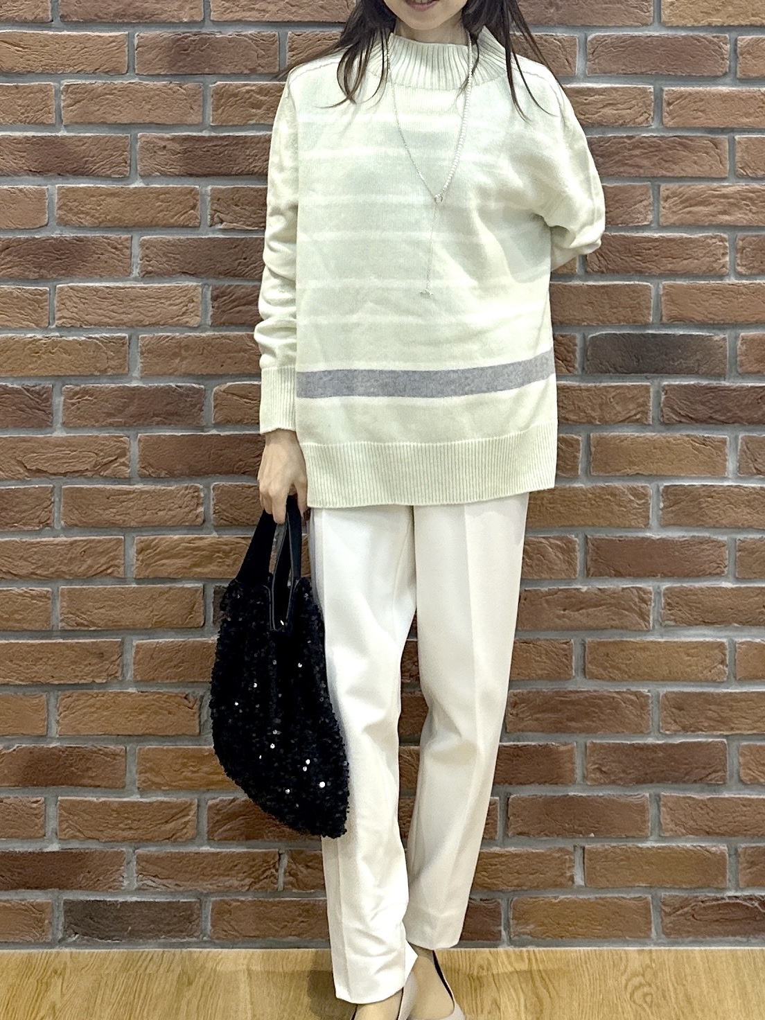 Miwaさんの「UNTITLED｜裏起毛テーパードパンツ」を使ったコーディネート