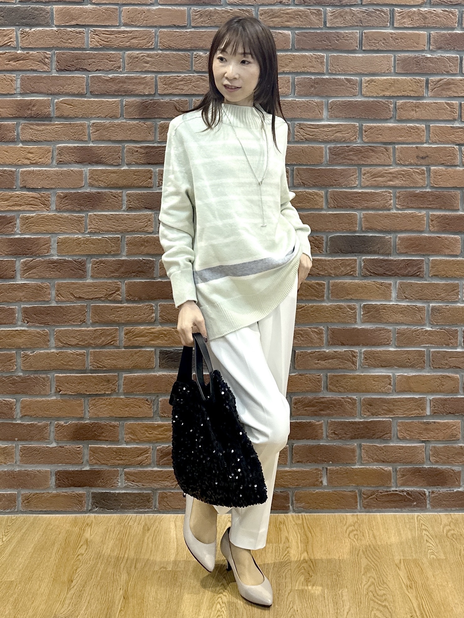 Miwaさんの「UNTITLED｜裏起毛テーパードパンツ」を使ったコーディネート