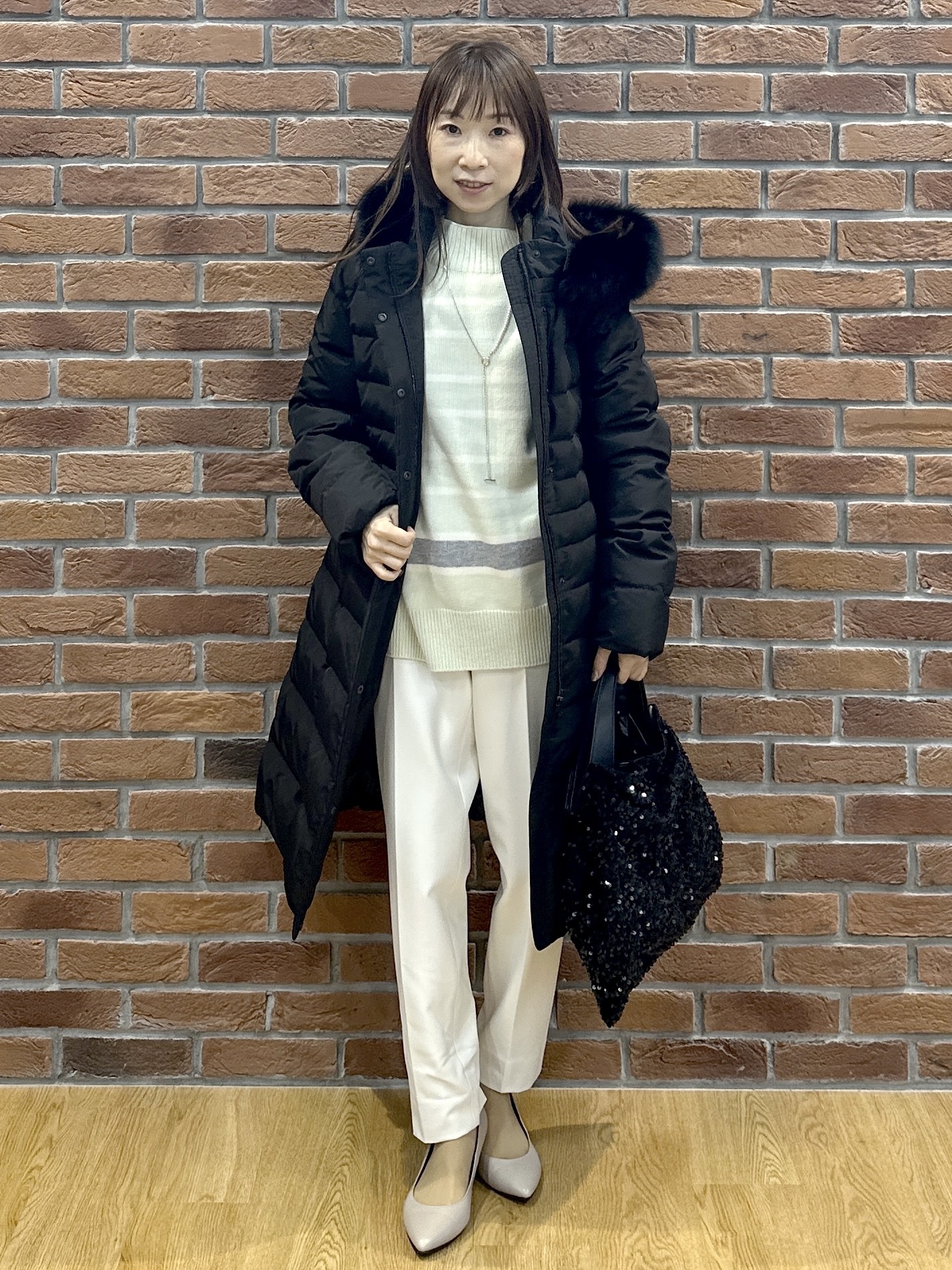 Miwaさんの「UNTITLED｜裏起毛テーパードパンツ」を使ったコーディネート