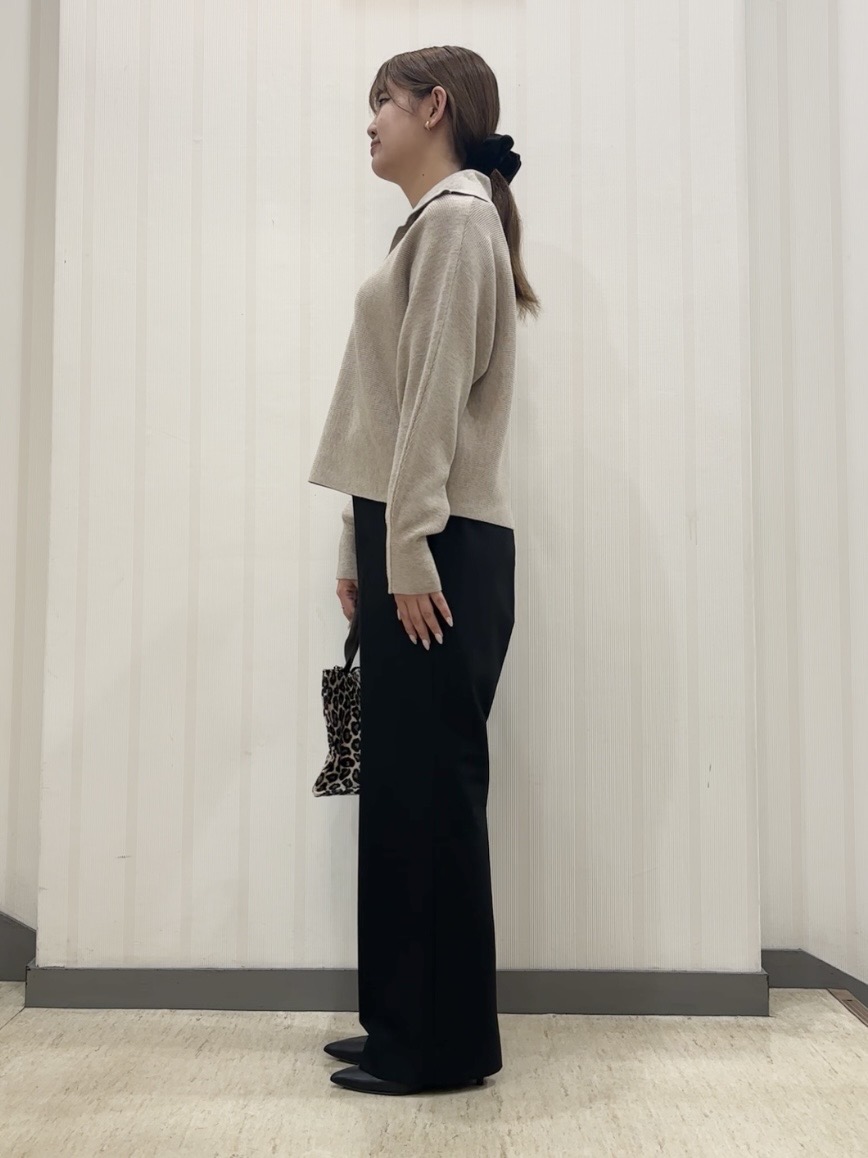 ちひさんの「INDIVI｜【裏起毛／あったかパンツ】ストレートイージーパンツ」を使ったコーディネート