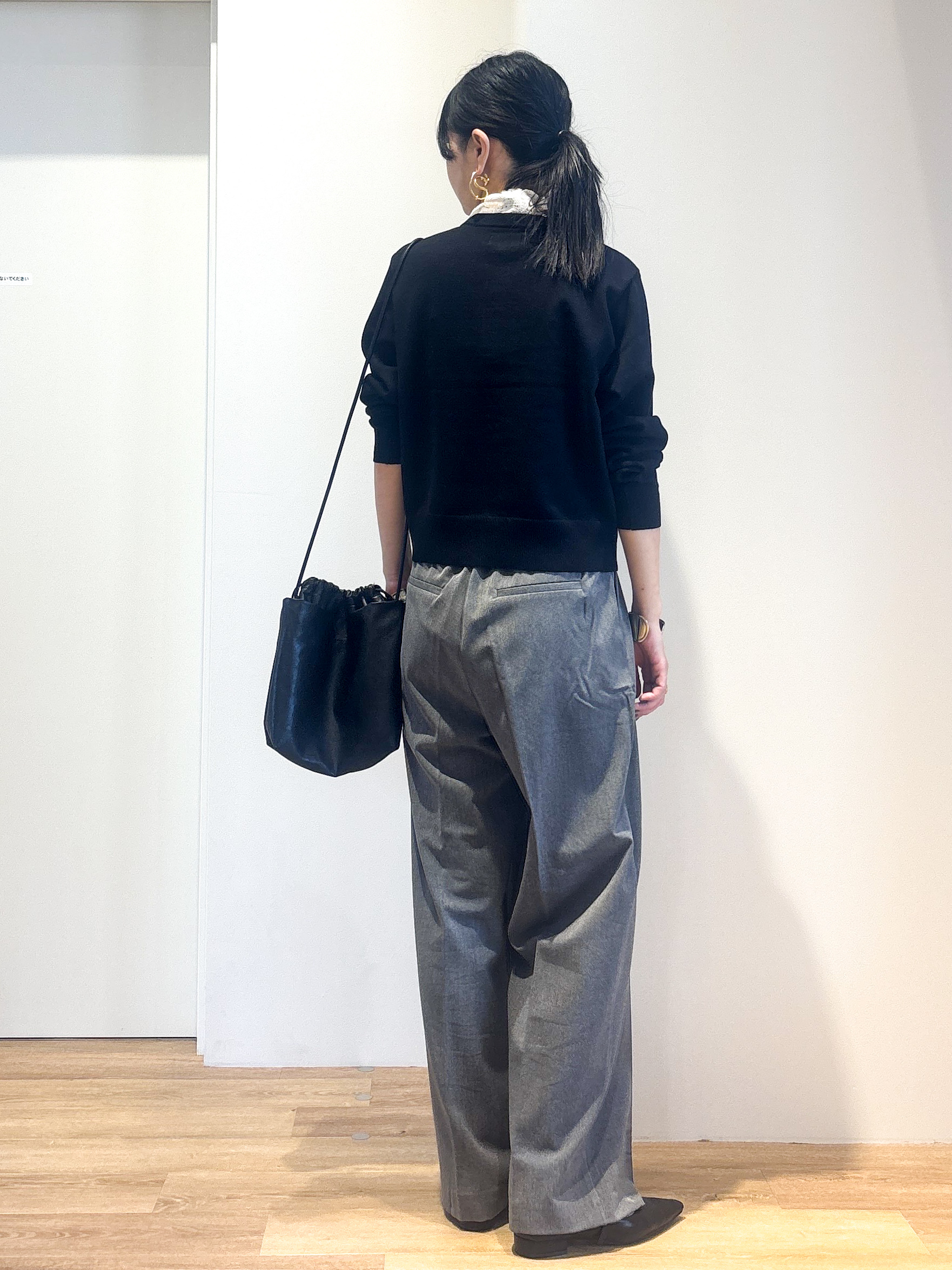 あいさんの「OPAQUE.CLIP｜レース襟／シャツ襟取り外し可 2WAYニット【洗濯機OK】」を使ったコーディネート