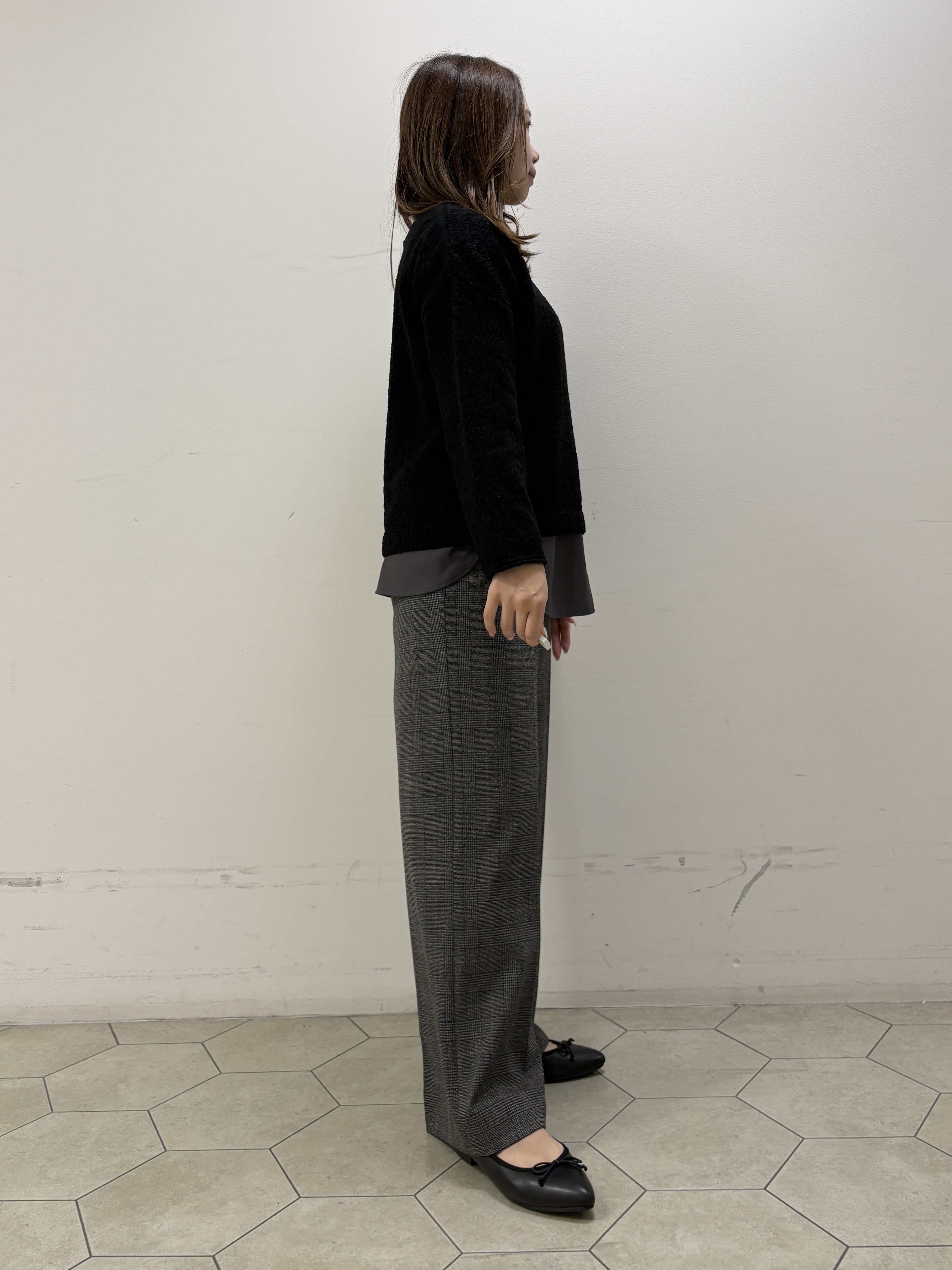 kahoさんの「INDIVI｜【洗える／程よいシアー感】凹凸素材ニット」を使ったコーディネート