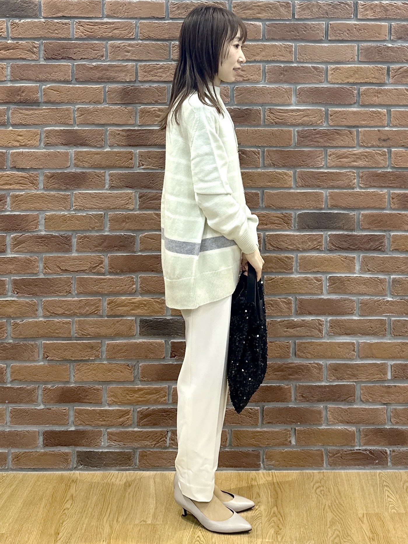 Miwaさんの「UNTITLED｜裏起毛テーパードパンツ」を使ったコーディネート