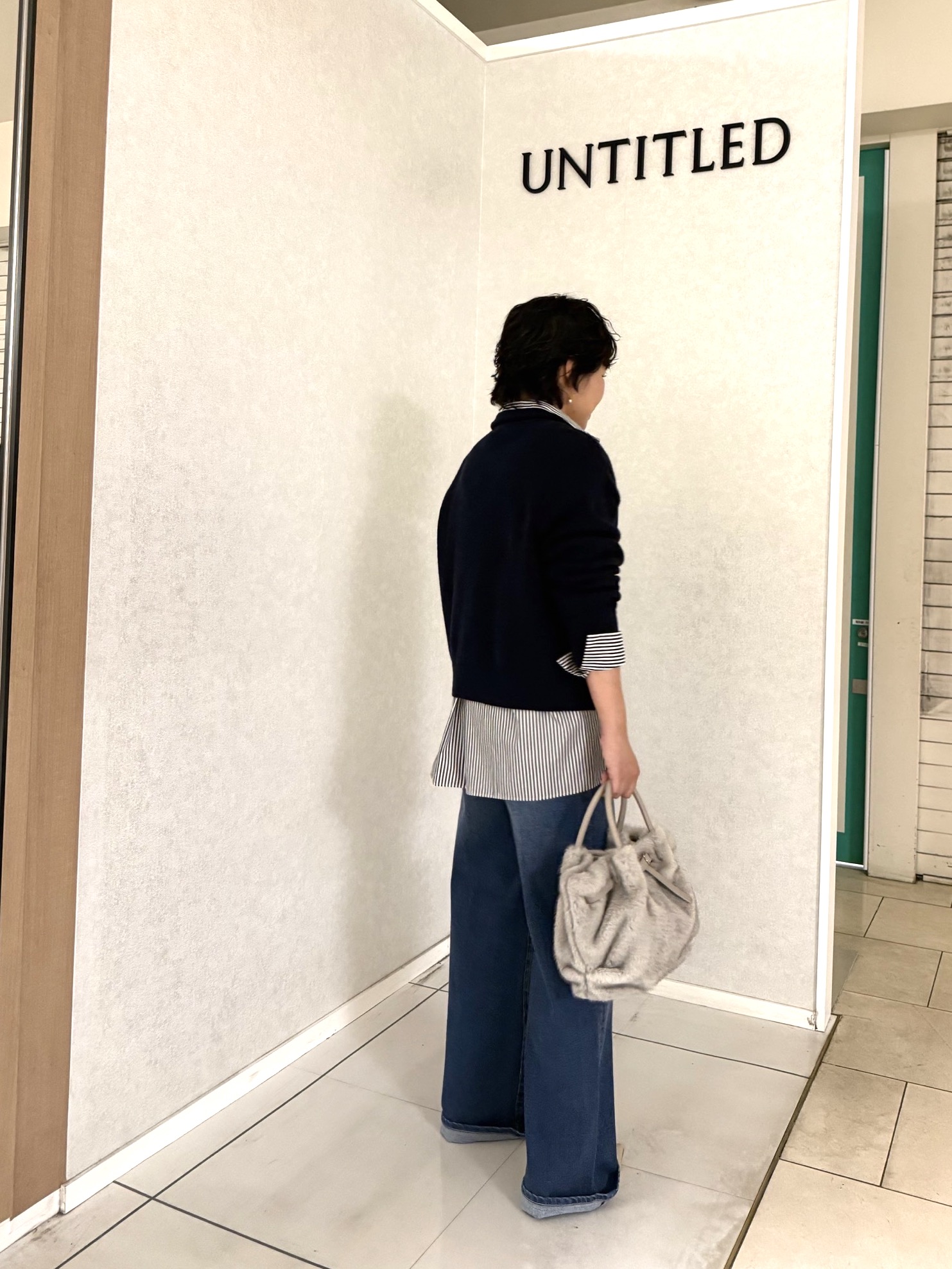 かなこさんの「UNTITLED｜【秋羽織り/ニット】ウールジップカーディガン」を使ったコーディネート