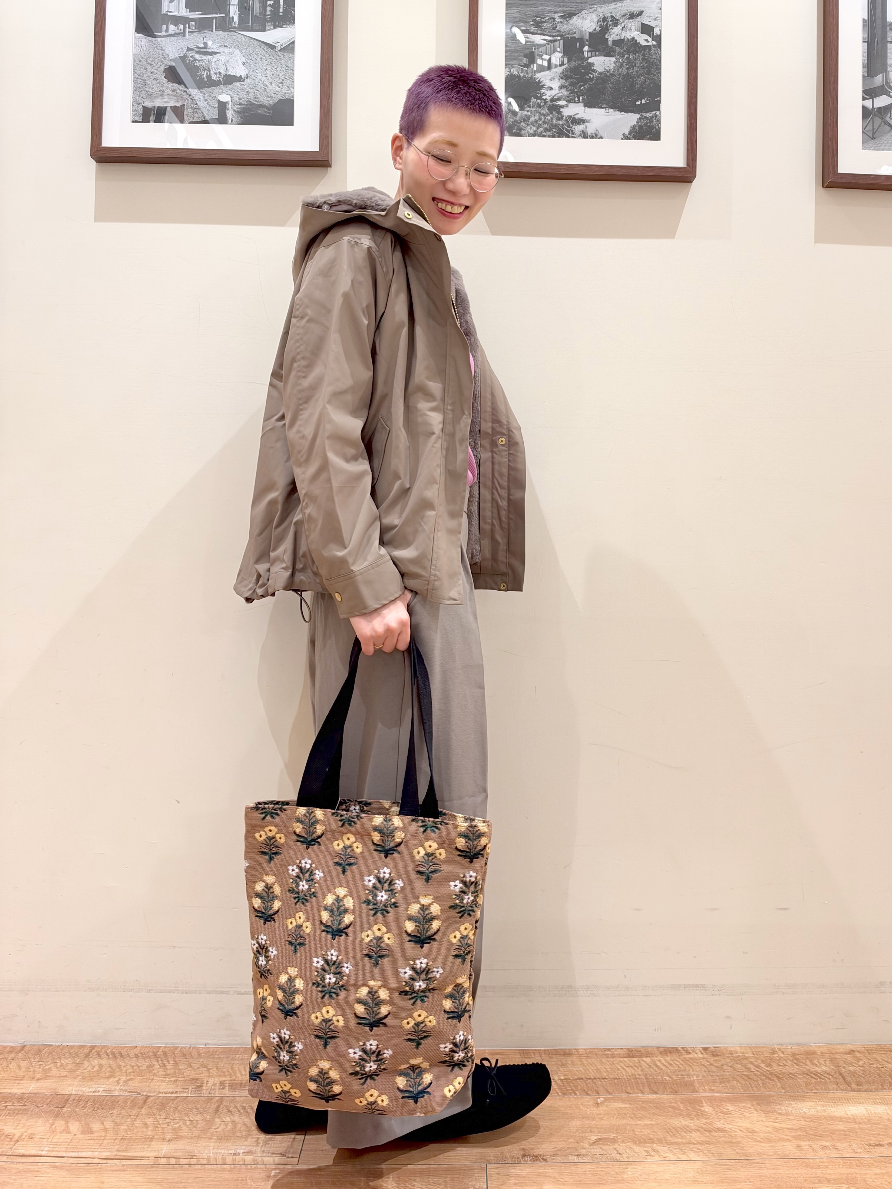 Ayumiさんの「SHOO･LA･RUE｜【洗濯機可/撥水/マルチWAY】ファーライナー付き 毎日欲張りマンパ」を使ったコーディネート