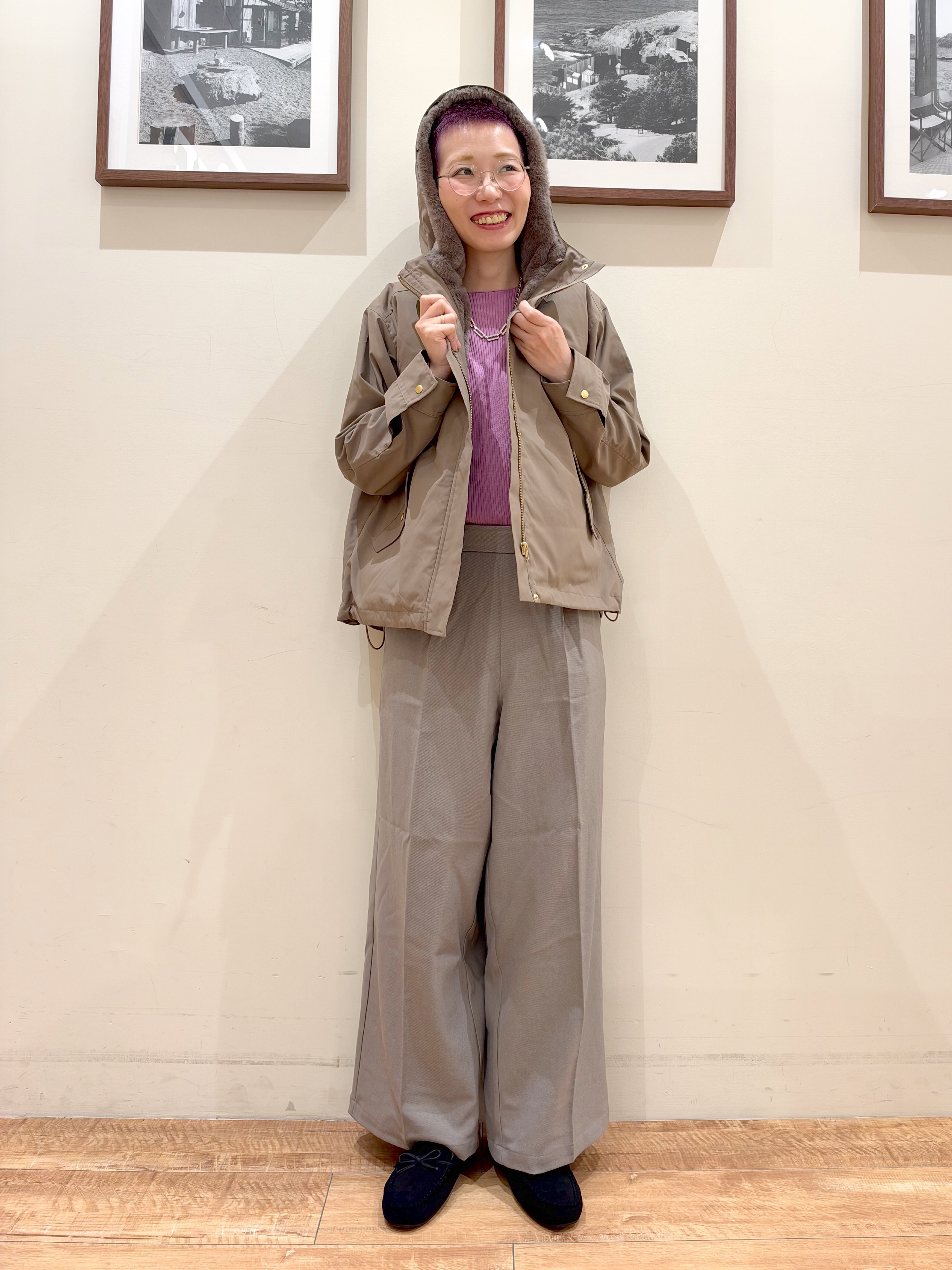 Ayumiさんの「SHOO･LA･RUE｜【洗濯機可/撥水/マルチWAY】ファーライナー付き 毎日欲張りマンパ」を使ったコーディネート