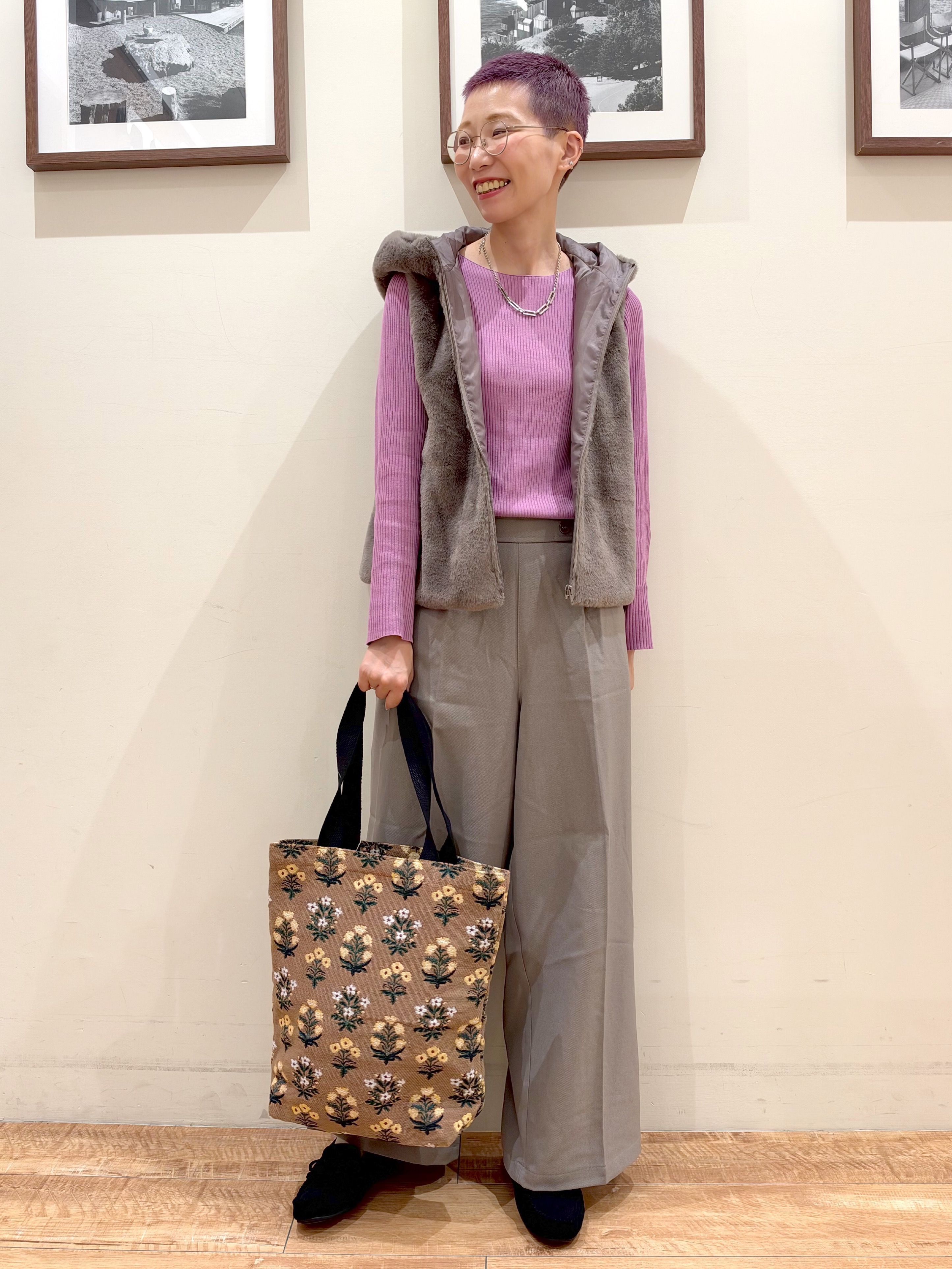 Ayumiさんの「SHOO･LA･RUE｜【洗濯機可/撥水/マルチWAY】ファーライナー付き 毎日欲張りマンパ」を使ったコーディネート