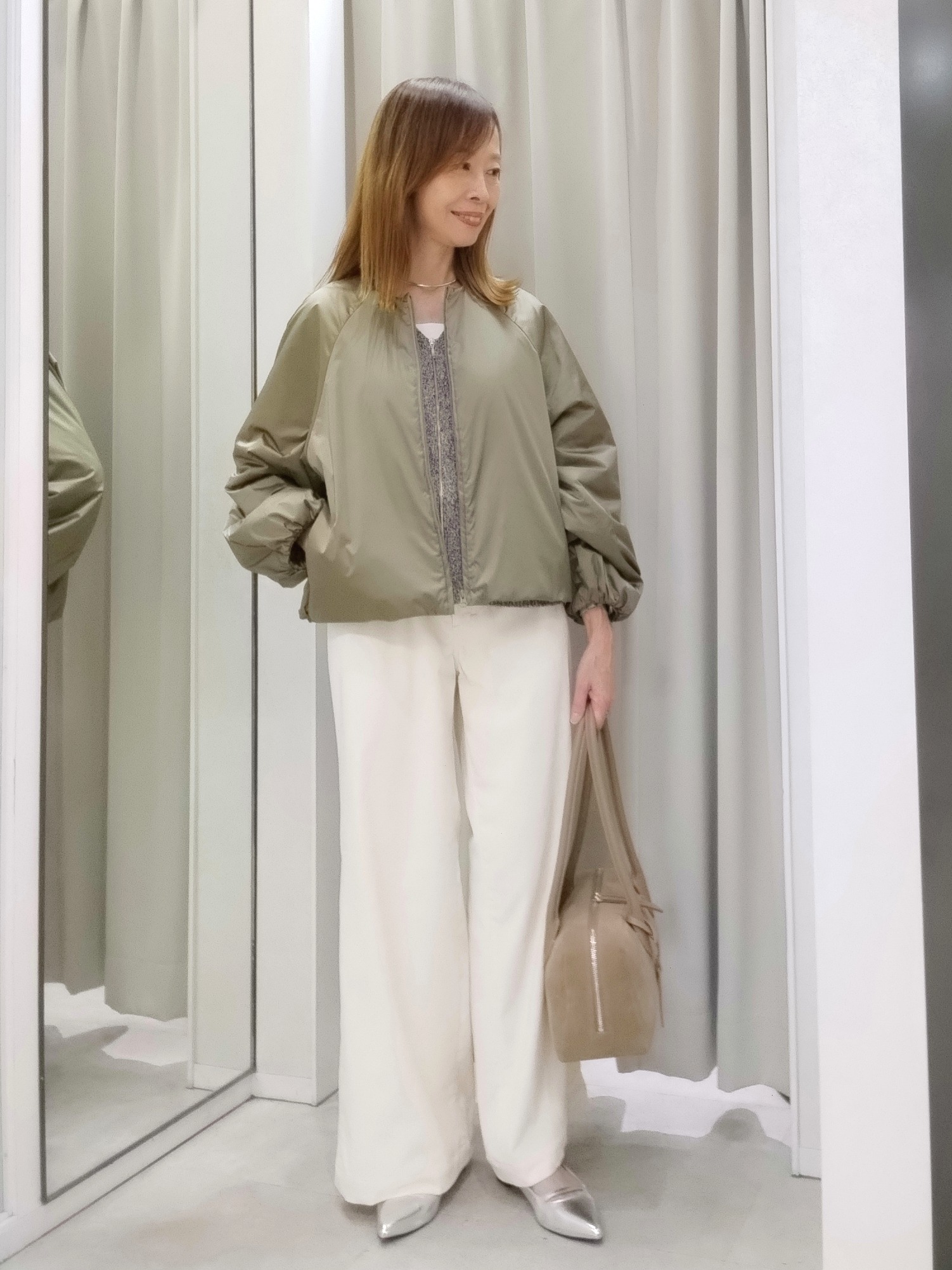 もりさんの「UNTITLED｜【軽アウター/中綿/秋冬コート】ショートブルゾン」を使ったコーディネート