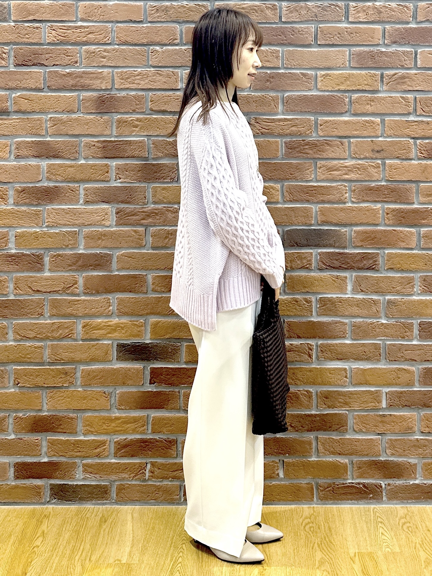 Miwaさんの「UNTITLED｜裏起毛ワイドパンツ」を使ったコーディネート