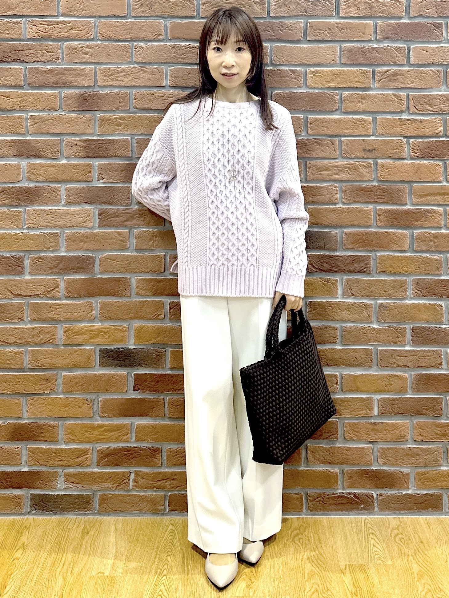 Miwaさんの「UNTITLED｜裏起毛ワイドパンツ」を使ったコーディネート
