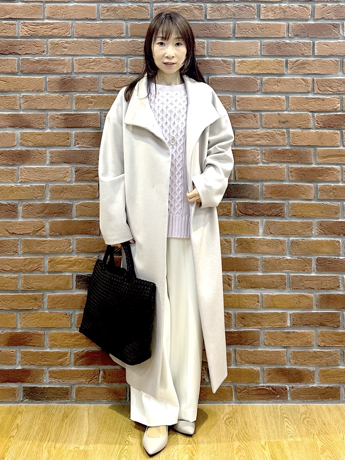 Miwaさんの「UNTITLED｜裏起毛ワイドパンツ」を使ったコーディネート