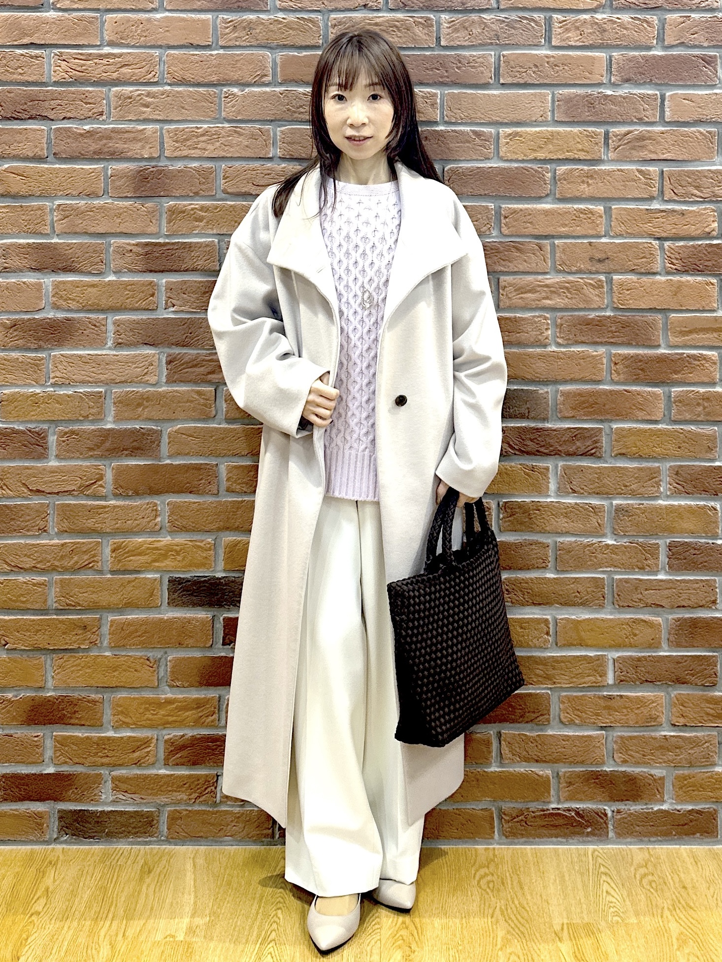Miwaさんの「UNTITLED｜裏起毛ワイドパンツ」を使ったコーディネート