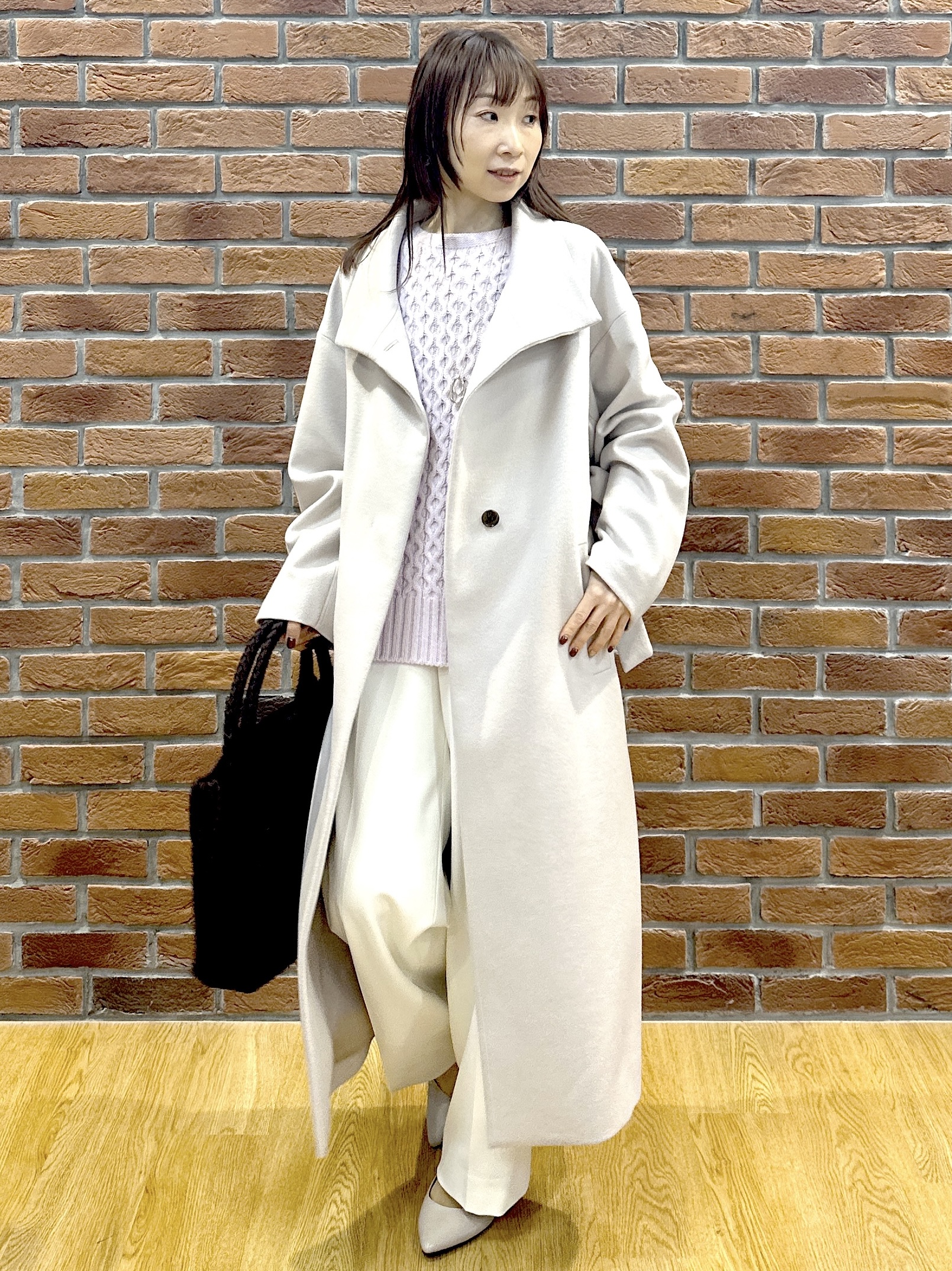 Miwaさんの「UNTITLED｜裏起毛ワイドパンツ」を使ったコーディネート