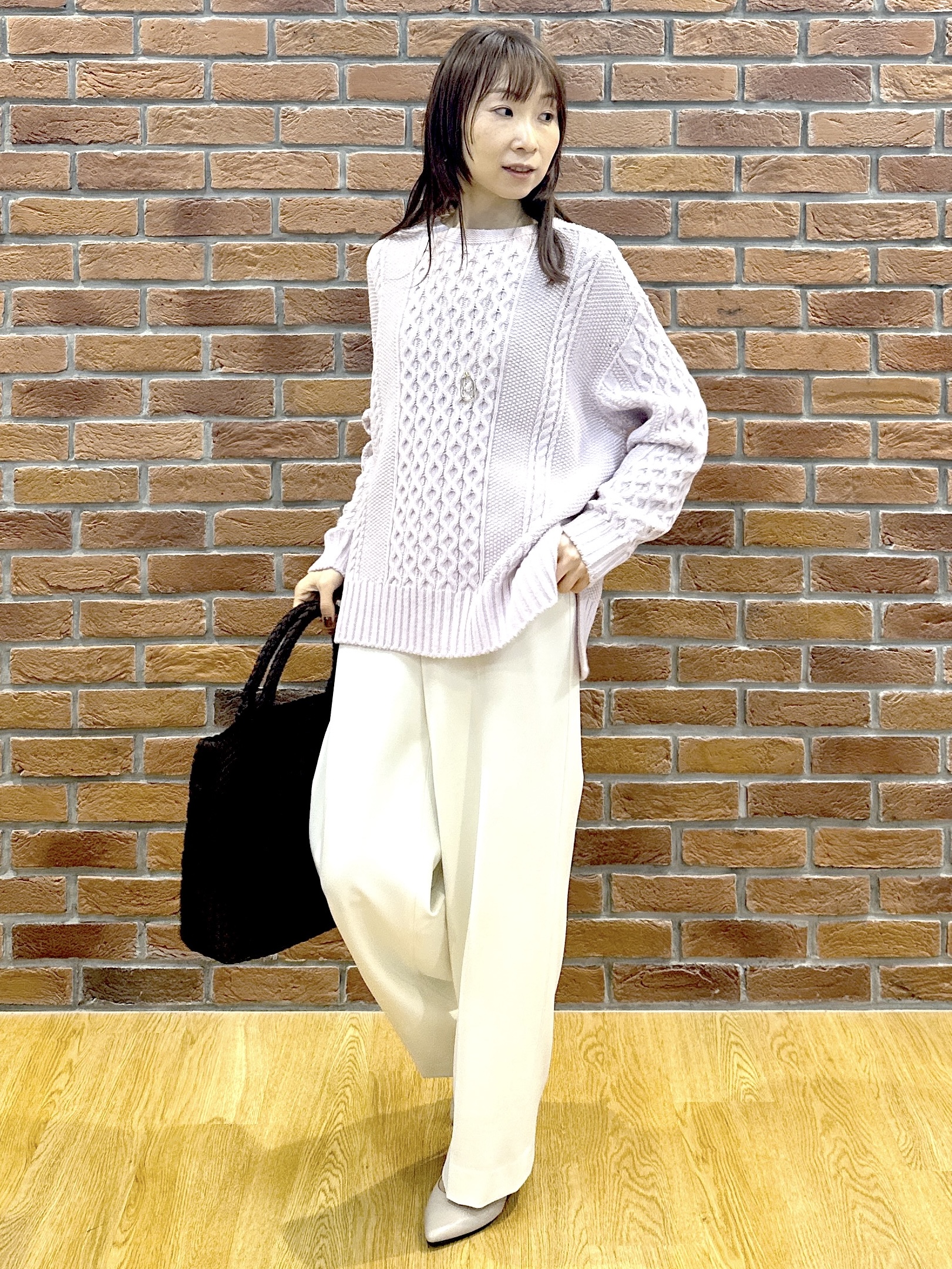 Miwaさんの「UNTITLED｜裏起毛ワイドパンツ」を使ったコーディネート