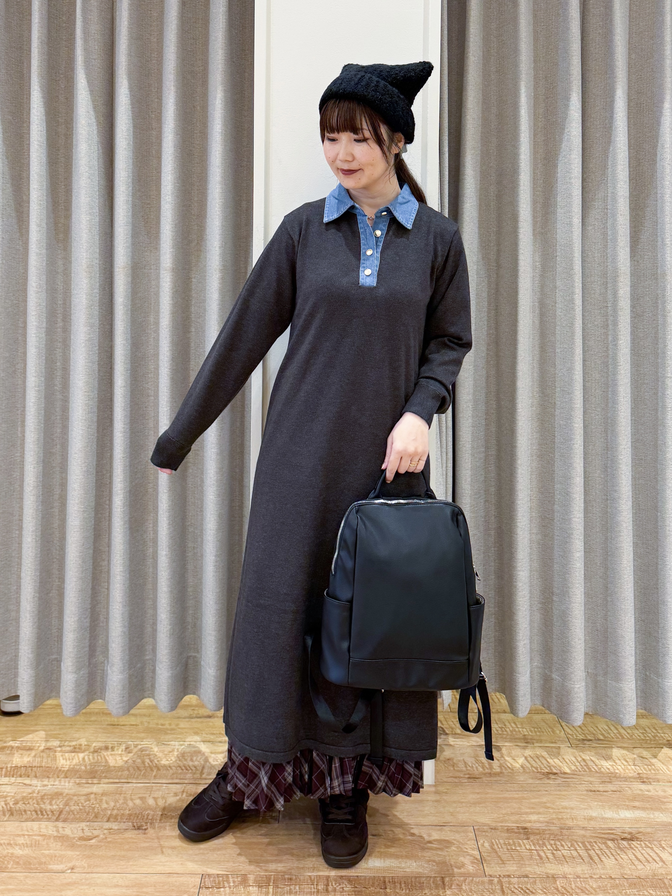 愛さんの「SHOO･LA･RUE｜【洗濯機可/撥水/マルチWAY】ファーライナー付き 毎日欲張りマンパ」を使ったコーディネート