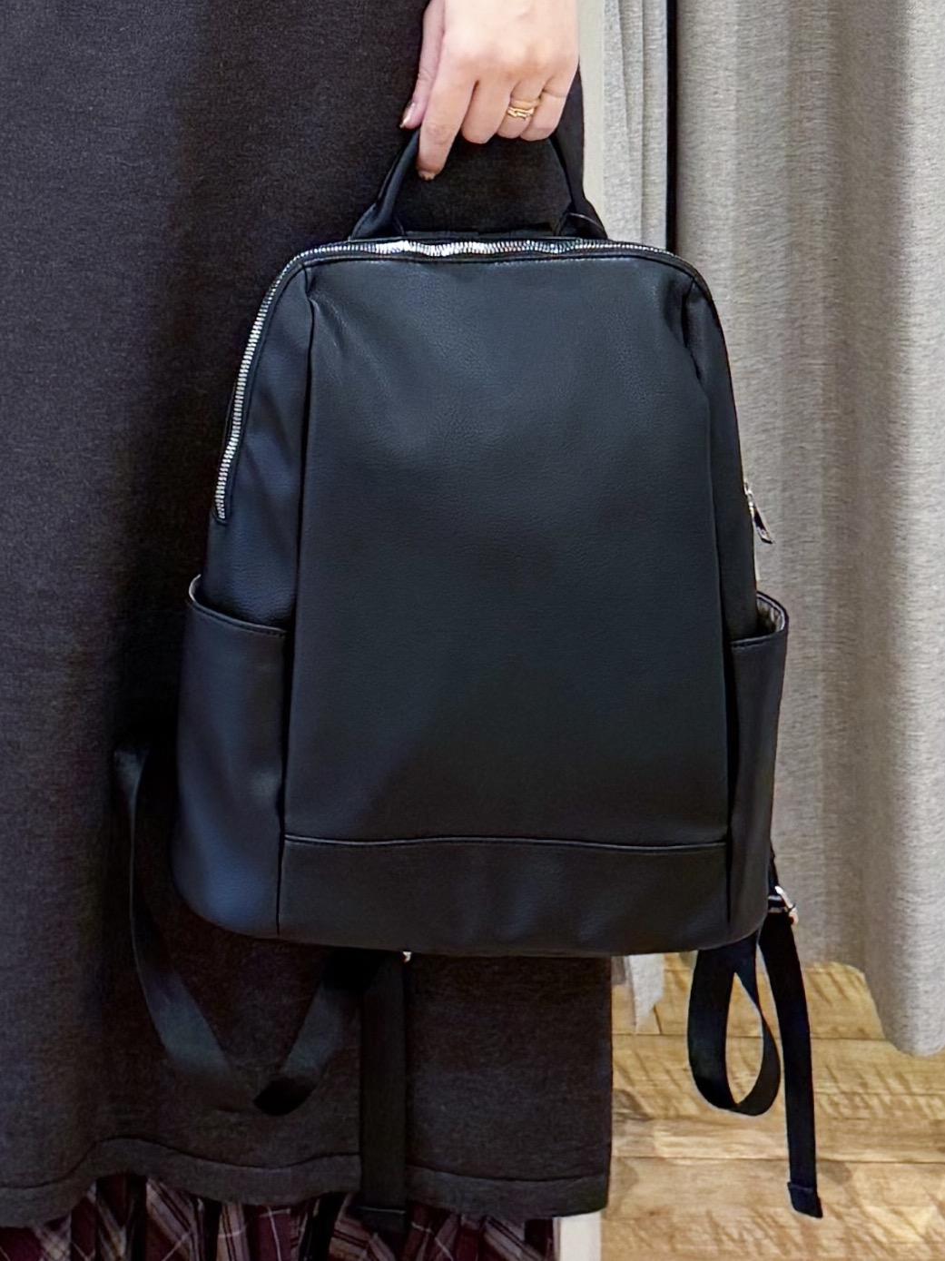 愛さんの「SHOO･LA･RUE｜【洗濯機可/撥水/マルチWAY】ファーライナー付き 毎日欲張りマンパ」を使ったコーディネート