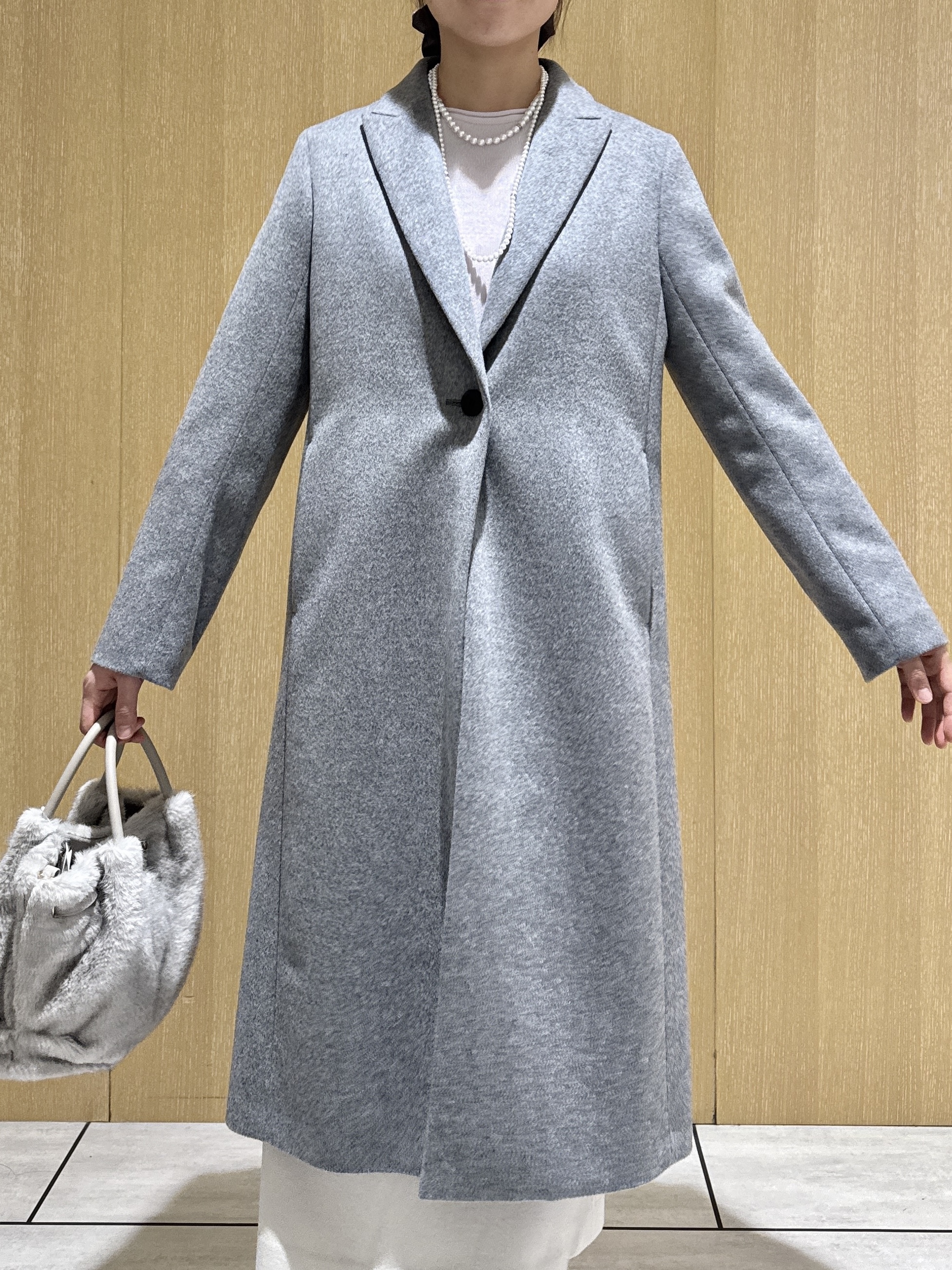 nanaさんの「UNTITLED｜ウールカシミヤテーラーコート」を使ったコーディネート