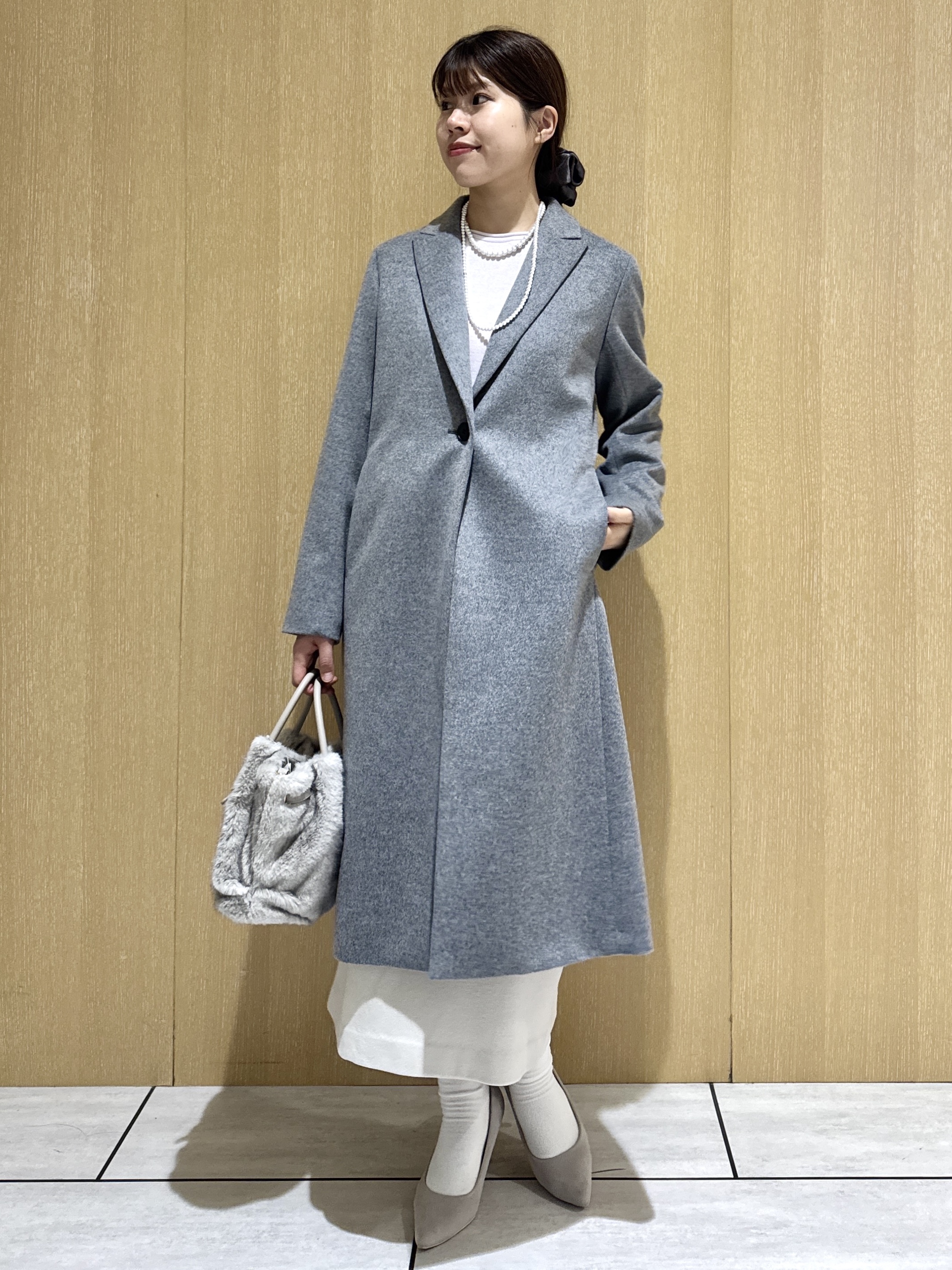 nanaさんの「UNTITLED｜ウールカシミヤテーラーコート」を使ったコーディネート