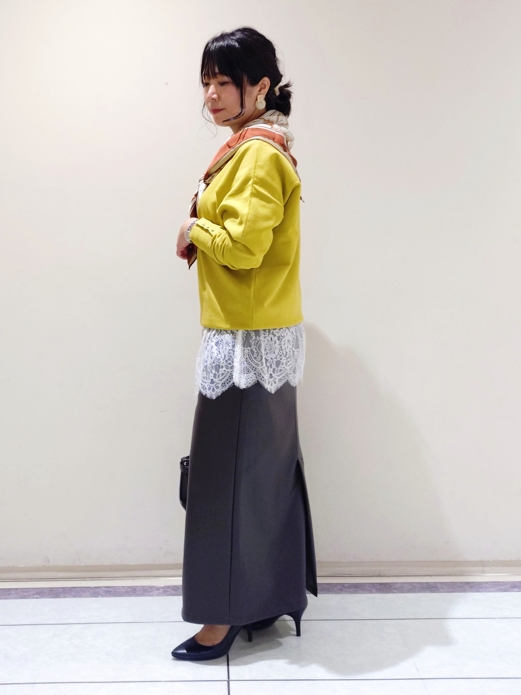 TOMOMIさんの「INDIVI｜【収納力◎／トレンド】スクエアトートバッグ」を使ったコーディネート