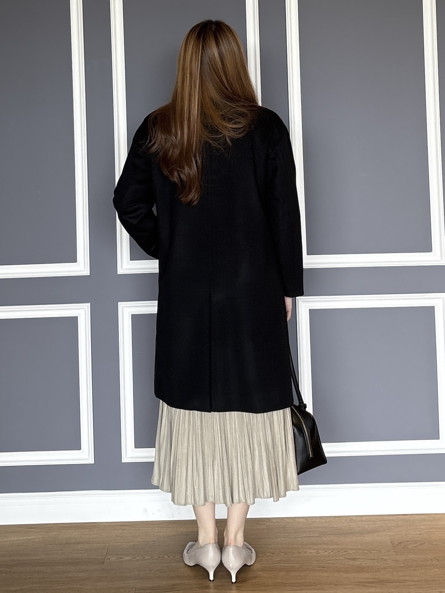 sayaさんの「UNTITLED｜【名品】ウールカシミヤノーカラーコート」を使ったコーディネート