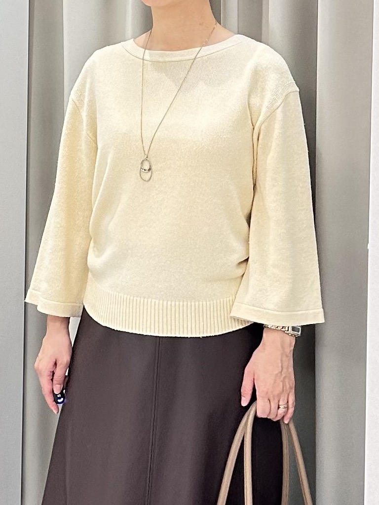 みなこさんの「UNTITLED｜【アンサンブル可/手洗い可】杢調プルオーバーニット」を使ったコーディネート