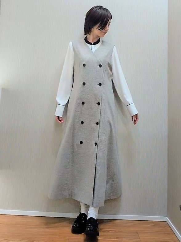 ミズタさんの「UNTITLED｜【アンサンブル可/ジャケットライク】モールラインカーディガン」を使ったコーディネート