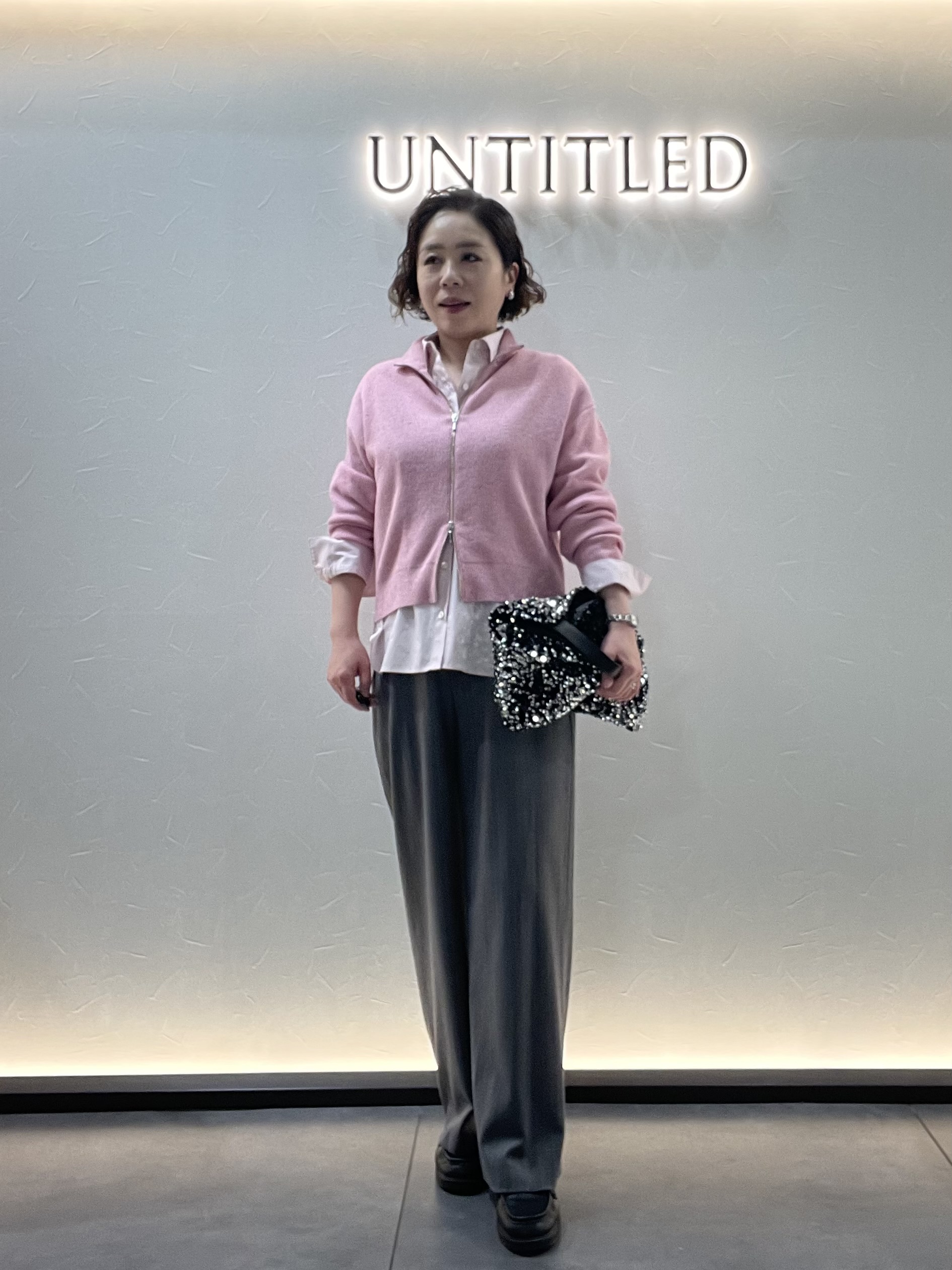 Wachiさんの「UNTITLED｜【秋羽織り/ニット】ウールジップカーディガン」を使ったコーディネート