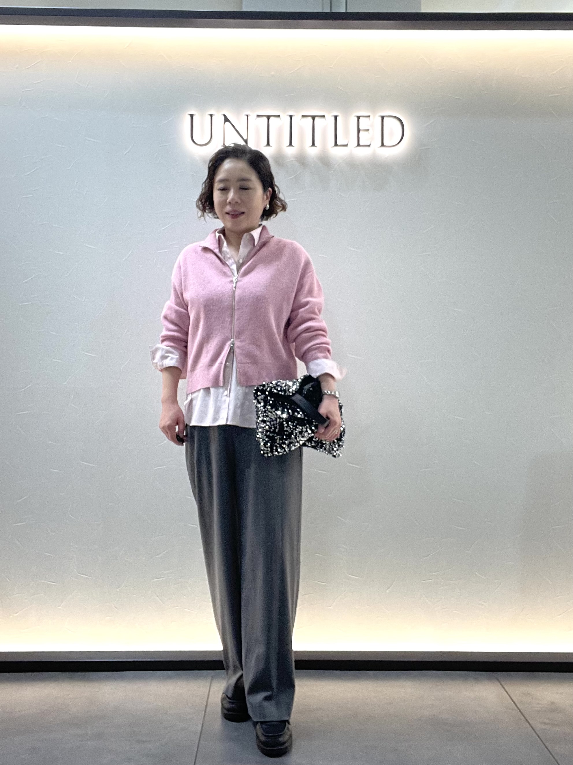 Wachiさんの「UNTITLED｜【秋羽織り/ニット】ウールジップカーディガン」を使ったコーディネート
