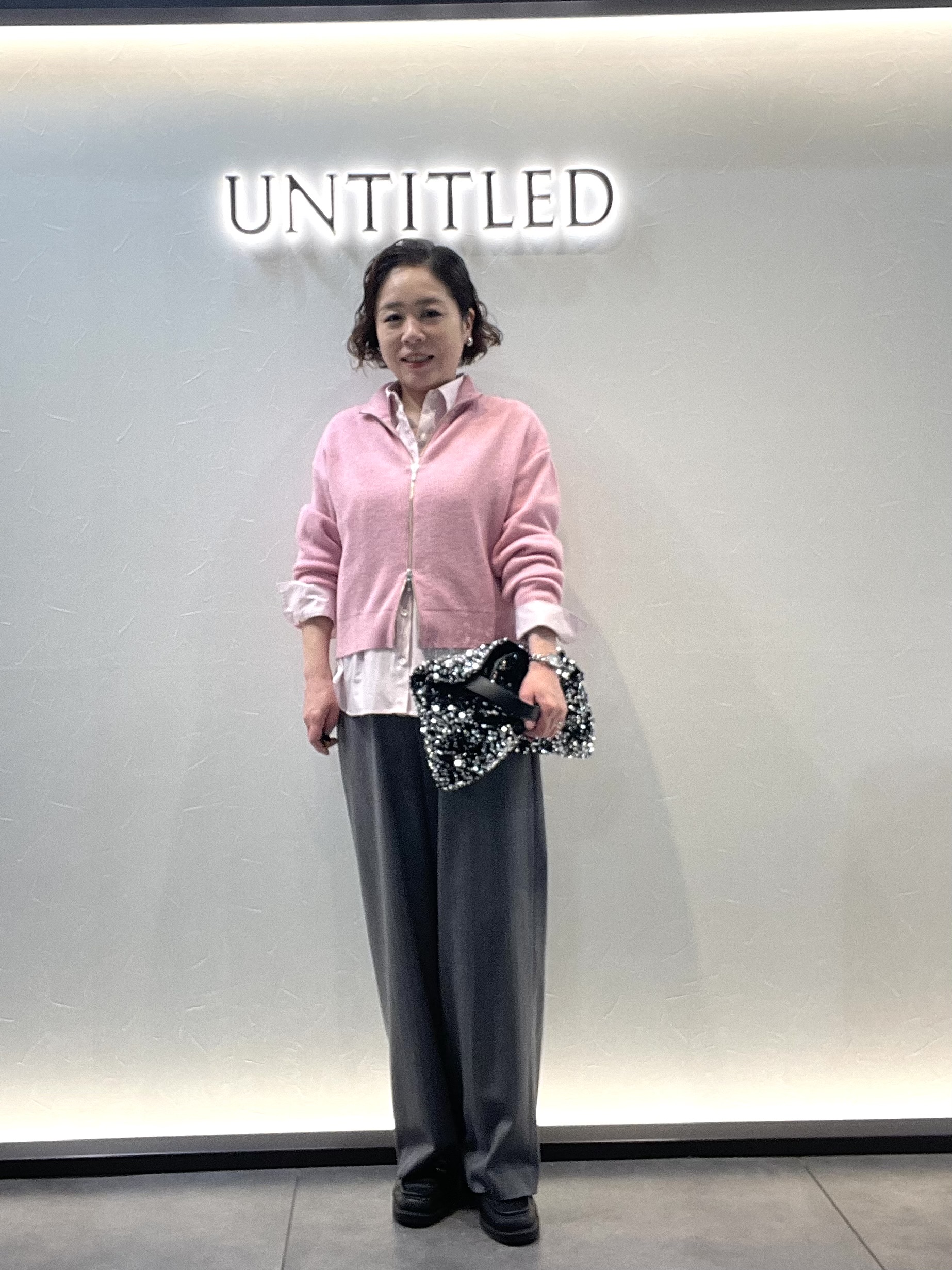 Wachiさんの「UNTITLED｜【秋羽織り/ニット】ウールジップカーディガン」を使ったコーディネート
