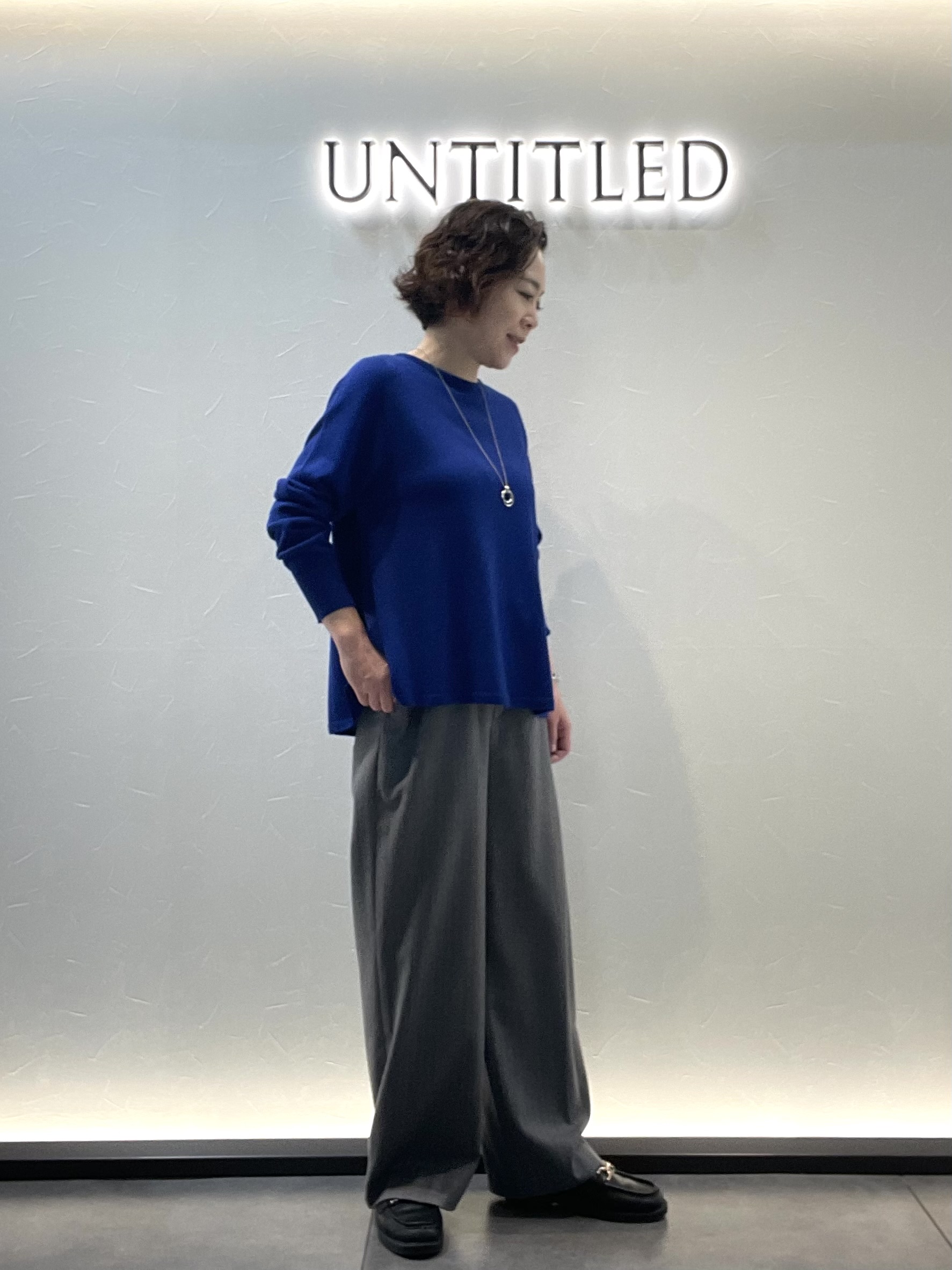 Wachiさんの「UNTITLED｜【シルク混/薄手ニット】Aラインシルエットニットプルオーバー」を使ったコーディネート