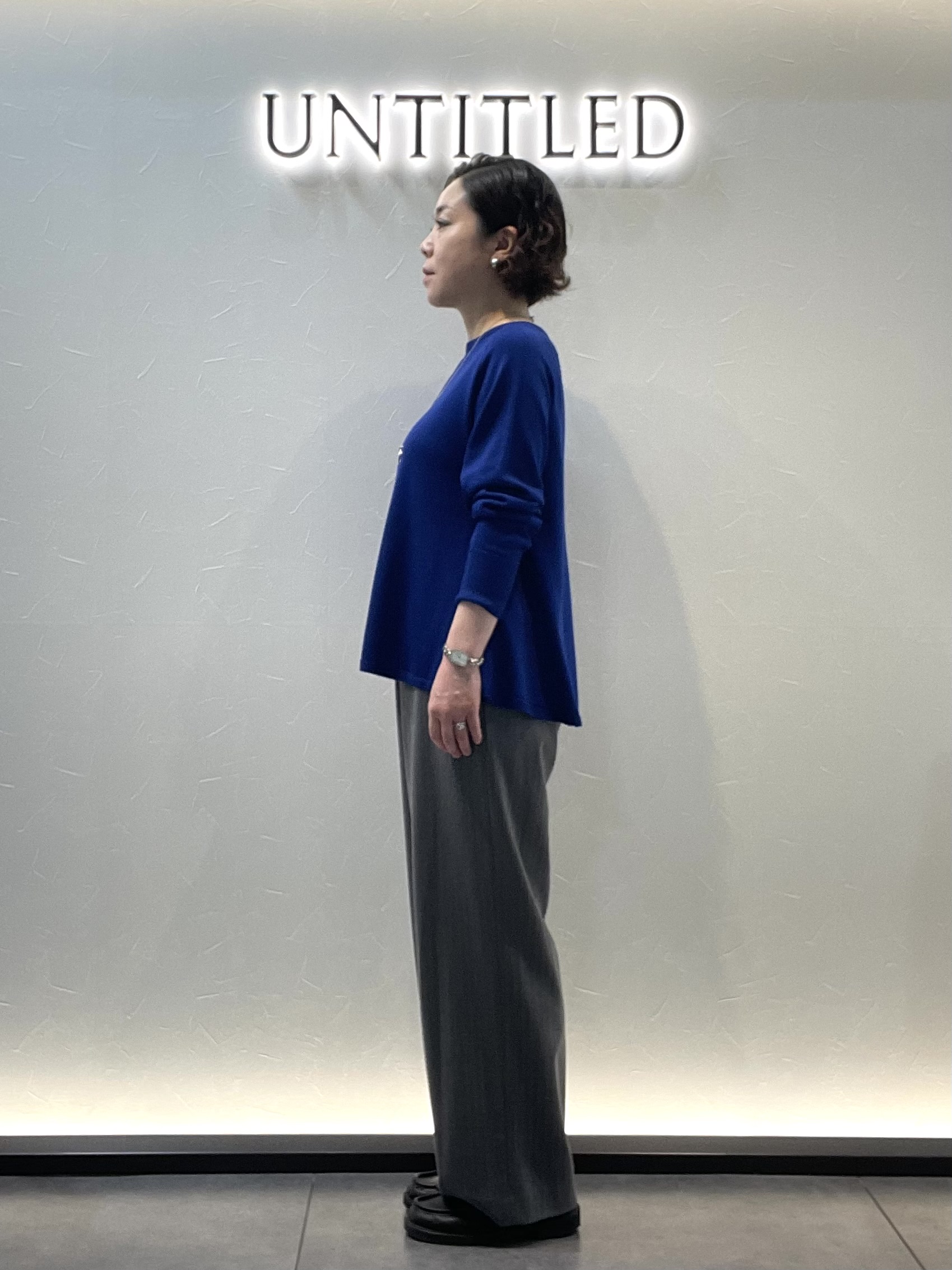 Wachiさんの「UNTITLED｜【シルク混/薄手ニット】Aラインシルエットニットプルオーバー」を使ったコーディネート