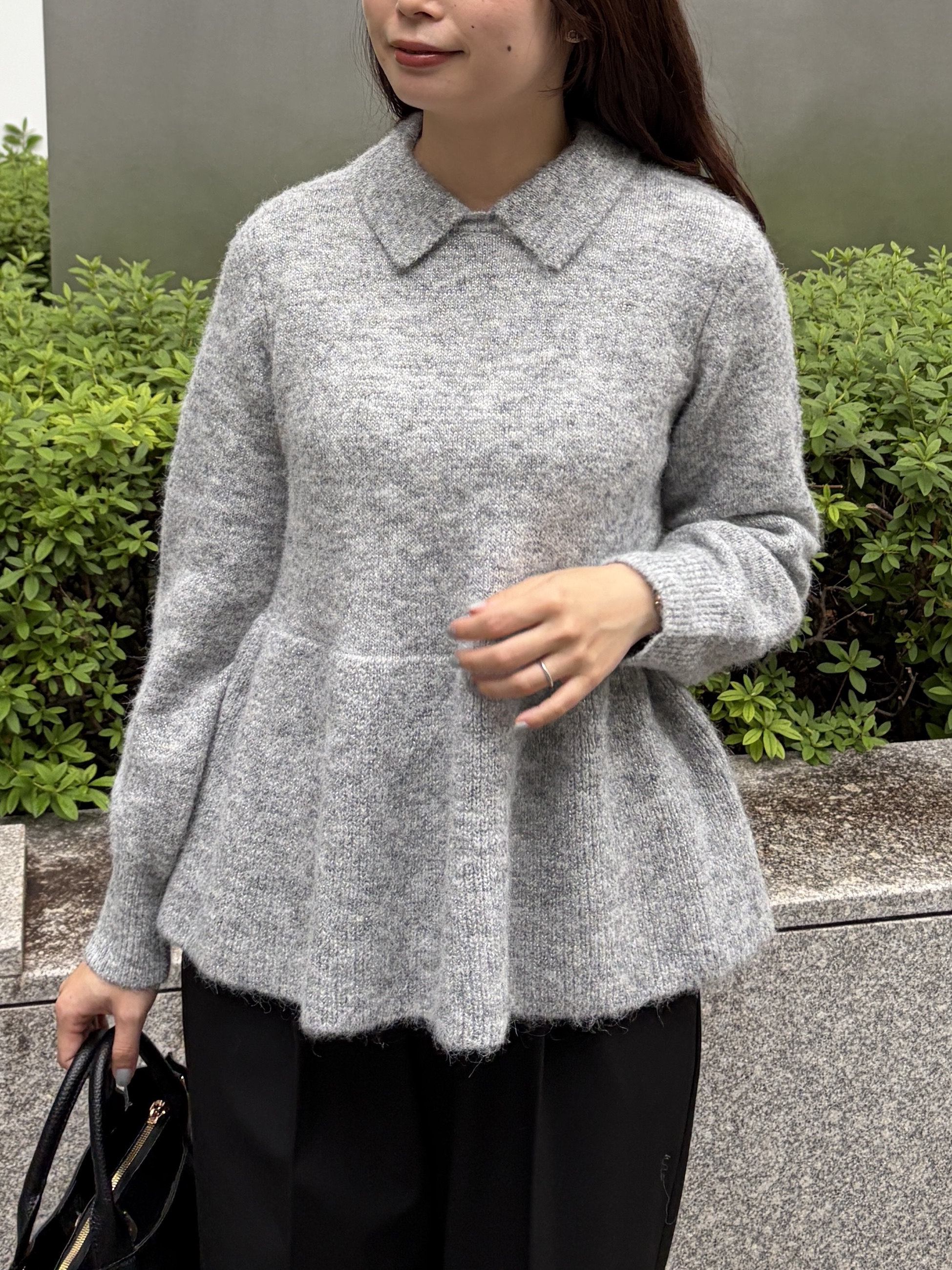 Saekoさんの「OPAQUE.CLIP｜美形シルエット 裏起毛ジャージイージーワイドパンツ【ストレッチ／洗濯機OK】」を使ったコーディネート