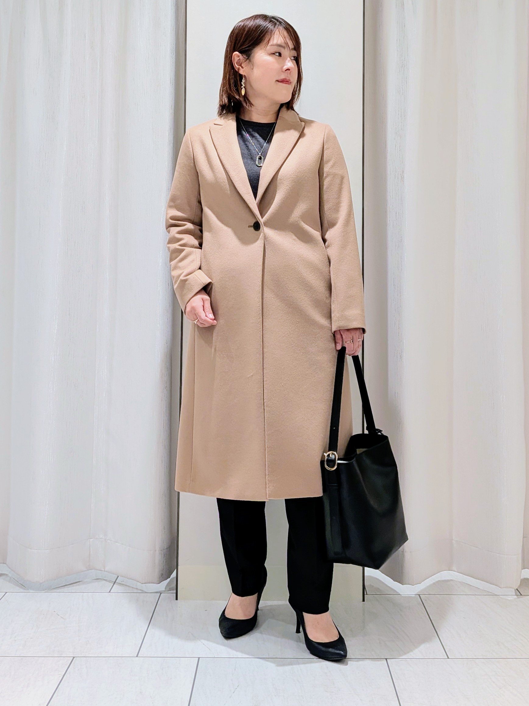Onumaさんの「UNTITLED｜ウールカシミヤテーラーコート」を使ったコーディネート