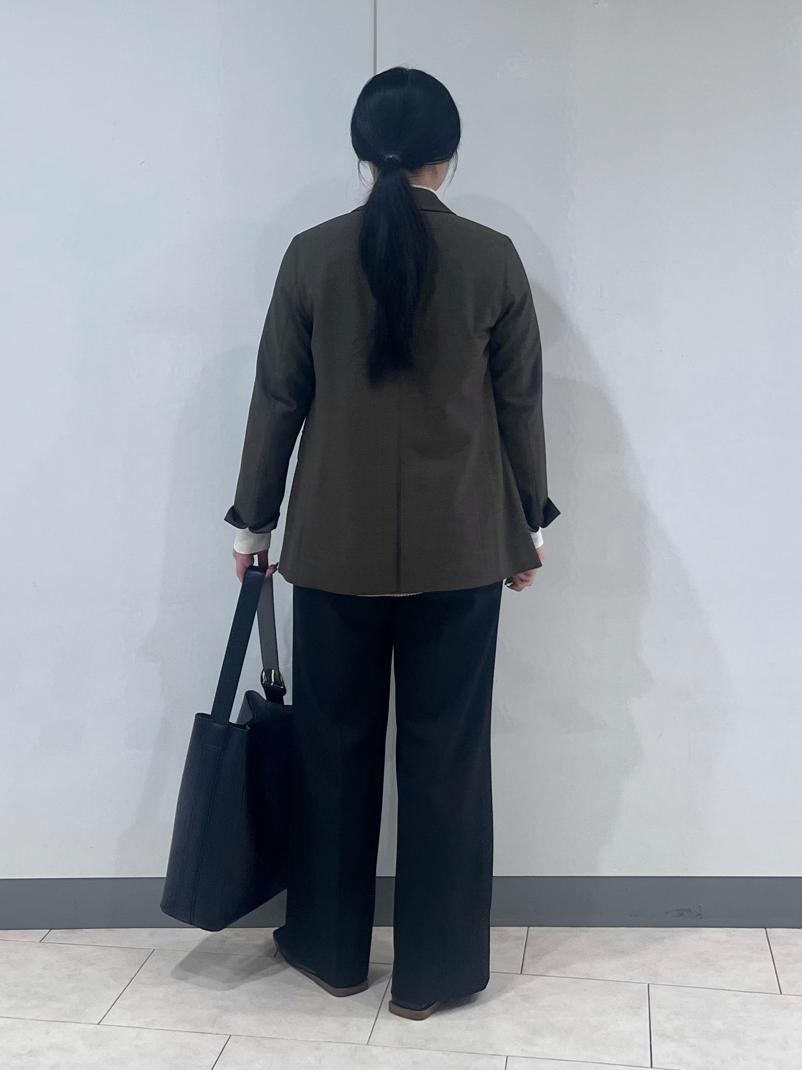 hasuさんの「INDIVI｜【洗濯機OK／ストレッチ◎】秋はじめのダブルジャケット」を使ったコーディネート