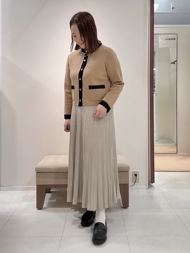 YUIさんの「UNTITLED｜【アンサンブル可/ジャケットライク】モールラインカーディガン」を使ったコーディネート