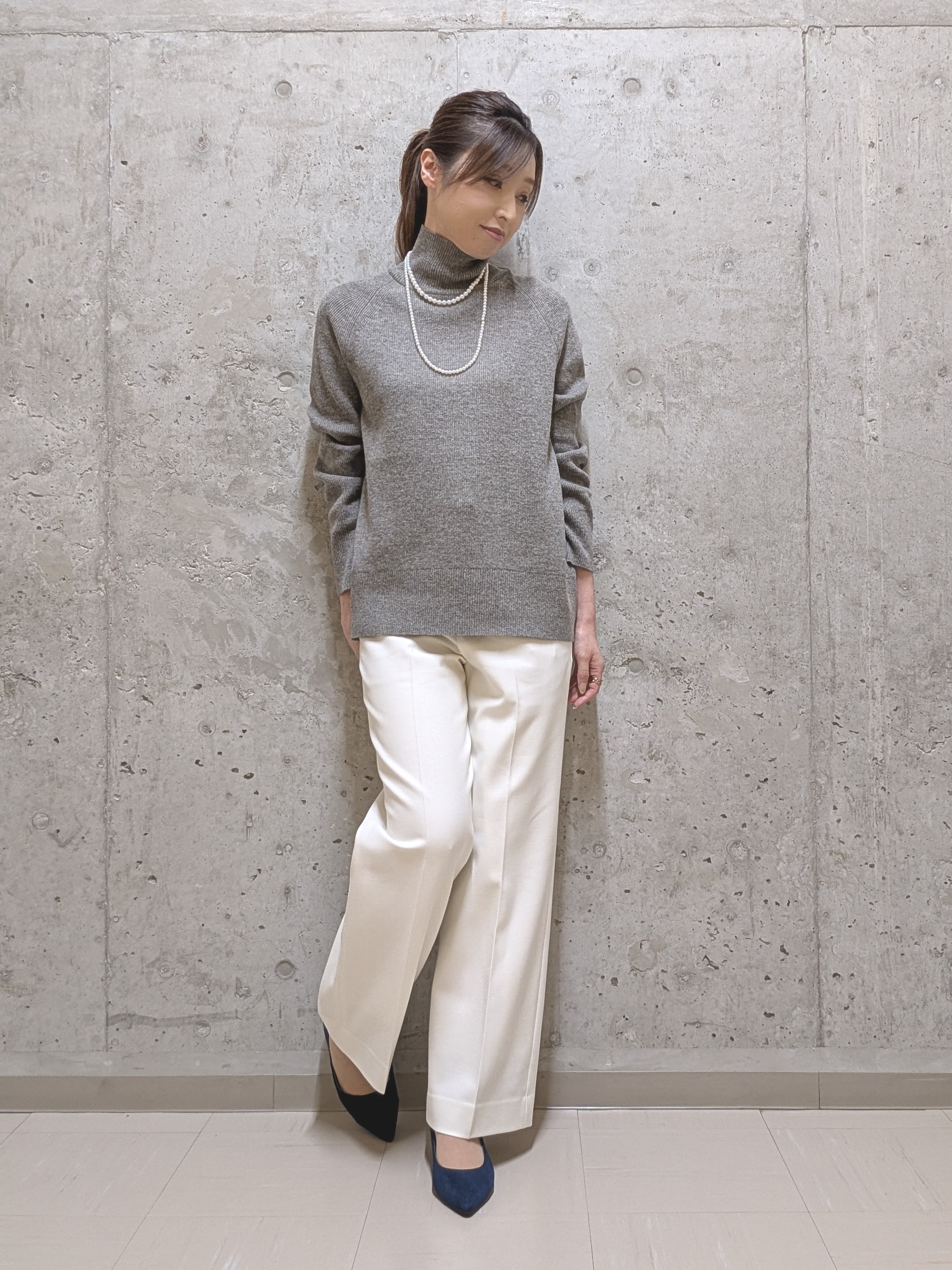 YUKAさんの「UNTITLED｜ハイネックボリュームニット」を使ったコーディネート