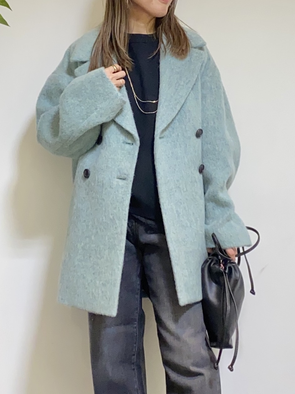 tomoさんの「UNTITLED｜シャギーダブルコート」を使ったコーディネート