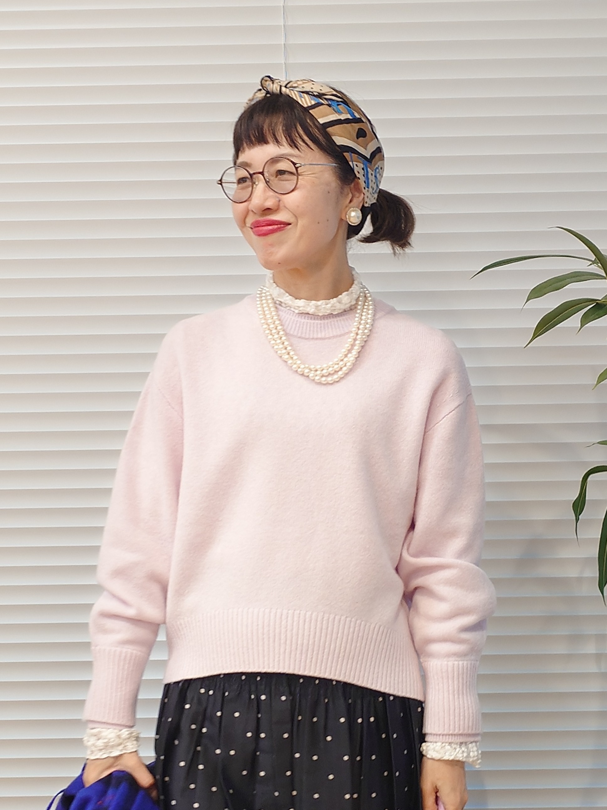 MUTSUKOさんの「UNTITLED｜【重ね着レイヤード】レースハイネックトップス」を使ったコーディネート